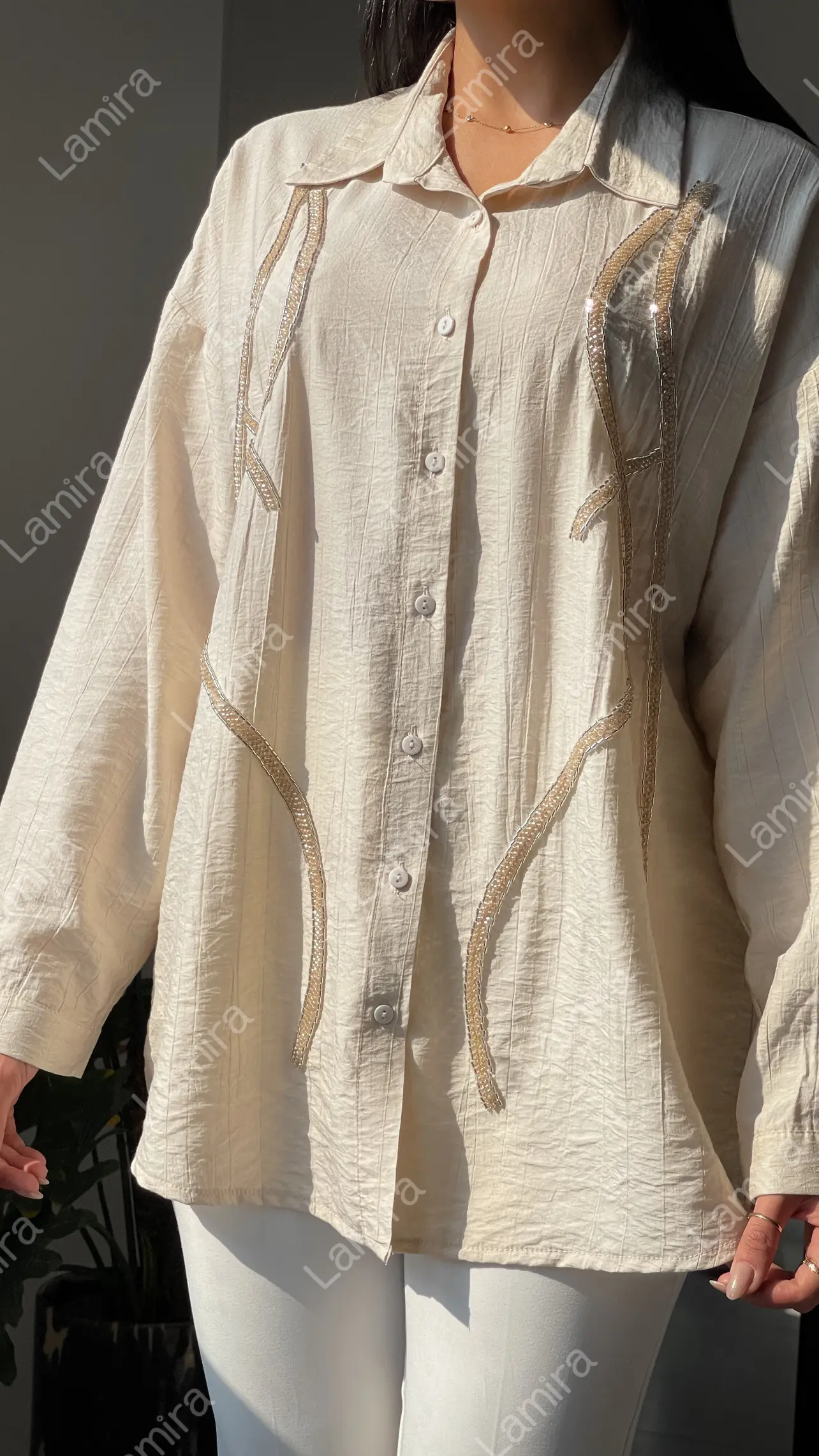 شومیز مانتویی مجلسی اوزجینال ترک طرح ماریس