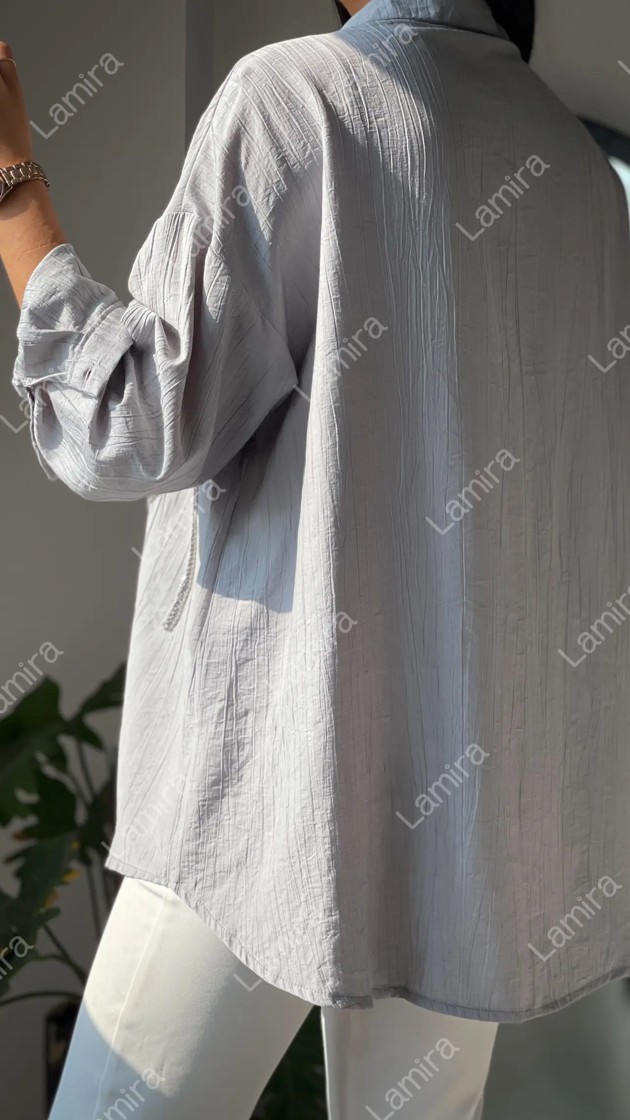 شومیز مانتویی مجلسی اوزجینال ترک طرح ماریس