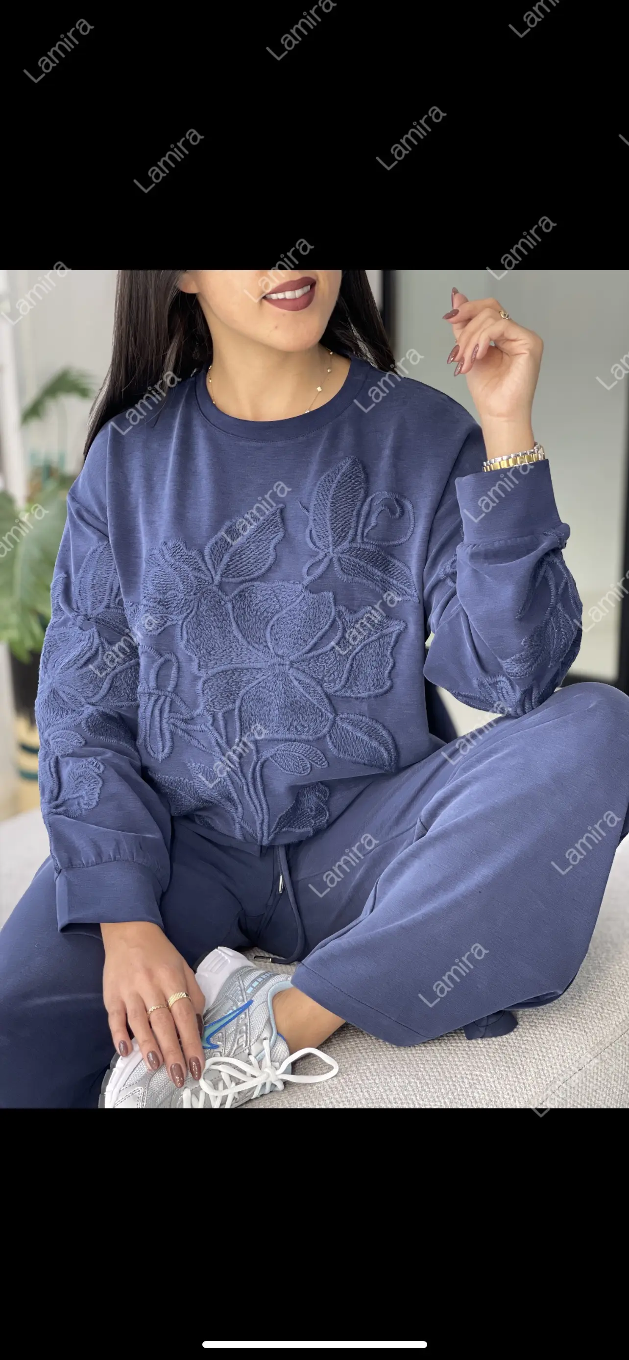 ست پاییزی گلدوزی oysho