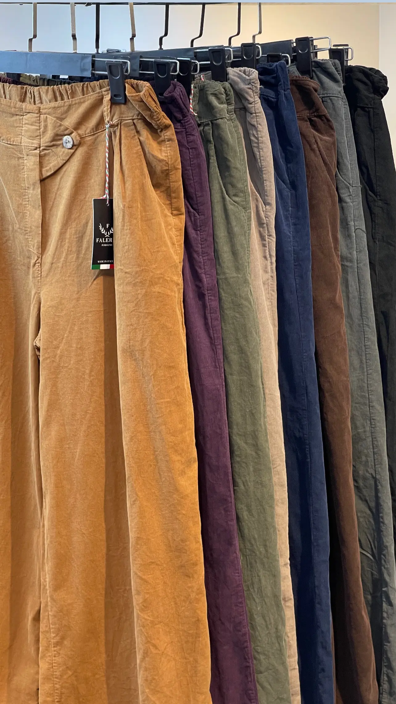 شلوار مخمل کبریتی پاییزه ایتالیایی مدل تک دکمه