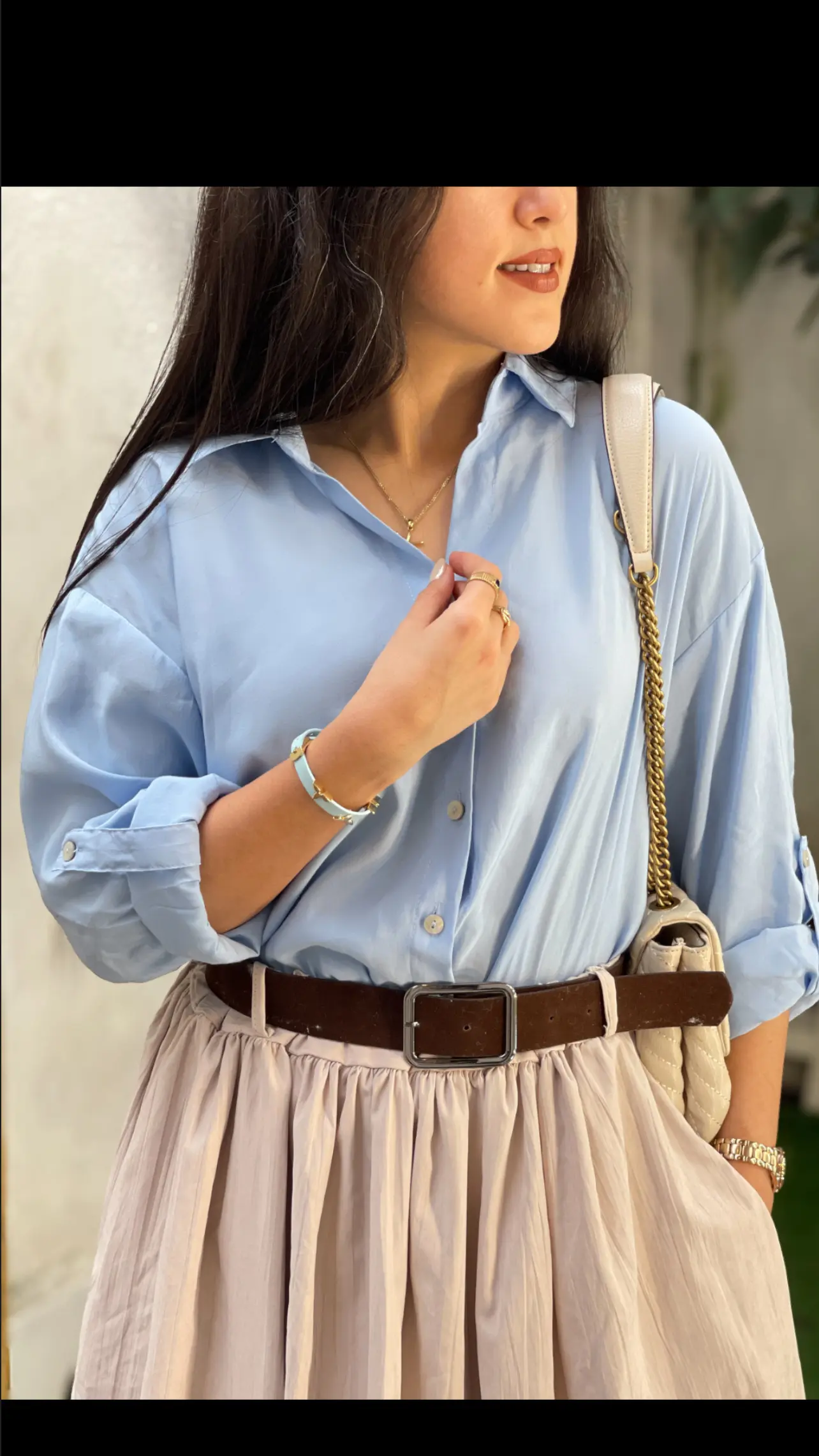 شومیز اسپرت جلو پیچ تنسل طرح زارا