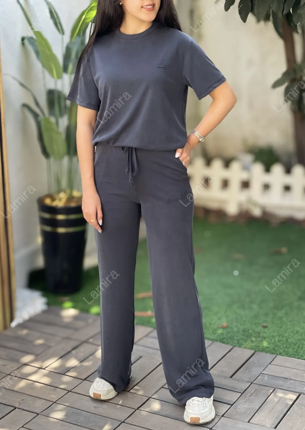 ست oyshoبلوز شلوار اسپرت اورجینال ترک Lacoste
