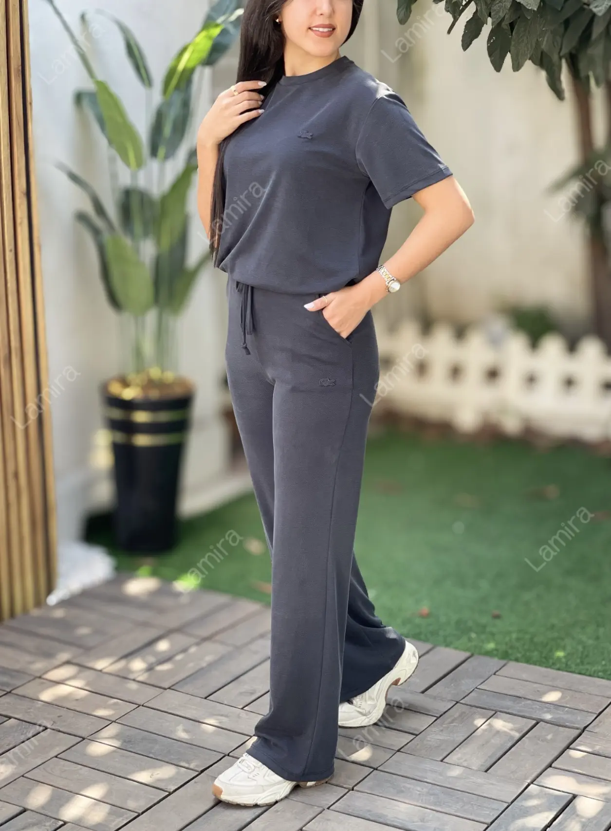 ست oyshoبلوز شلوار اسپرت اورجینال ترک Lacoste