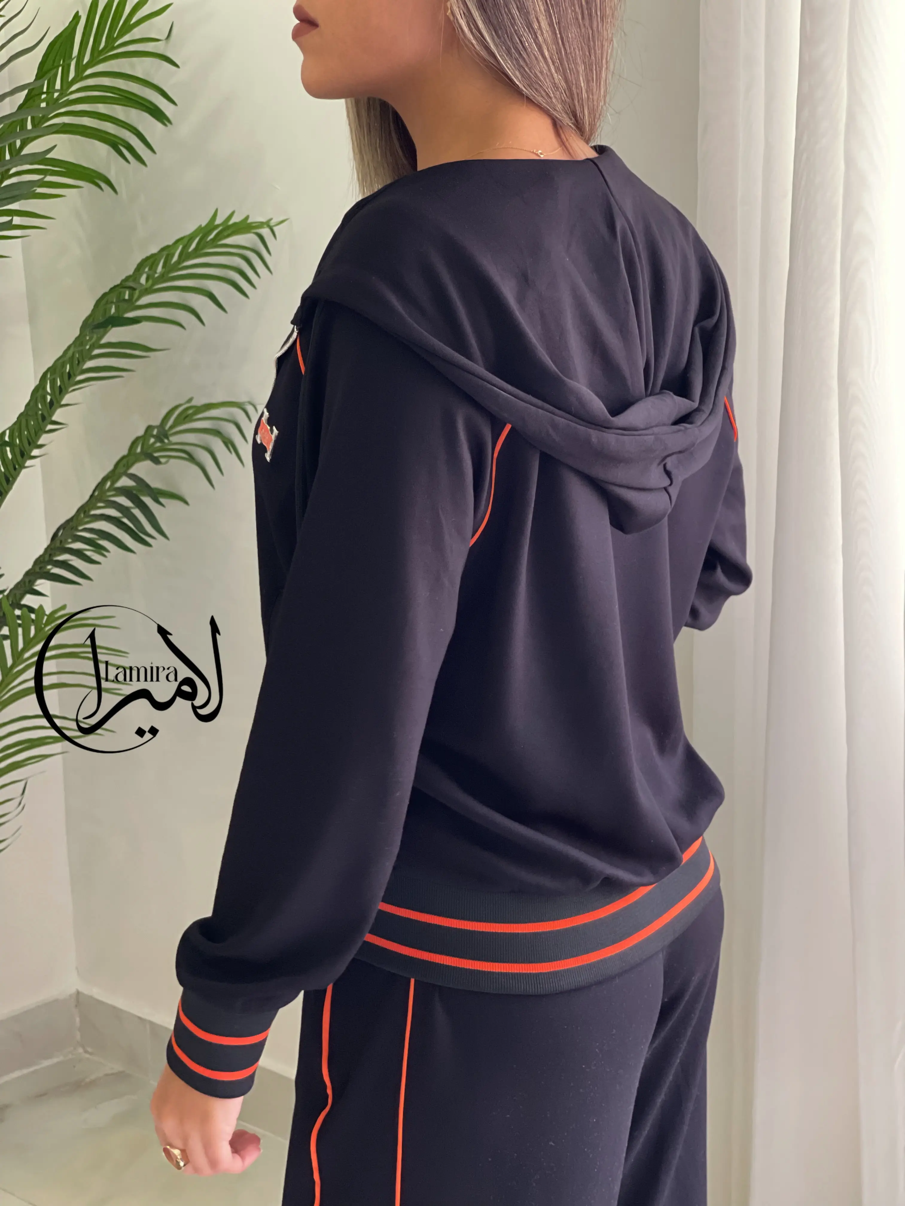 ست سه تیکه سوییشرت کلاه دار Hermes مستر ترک