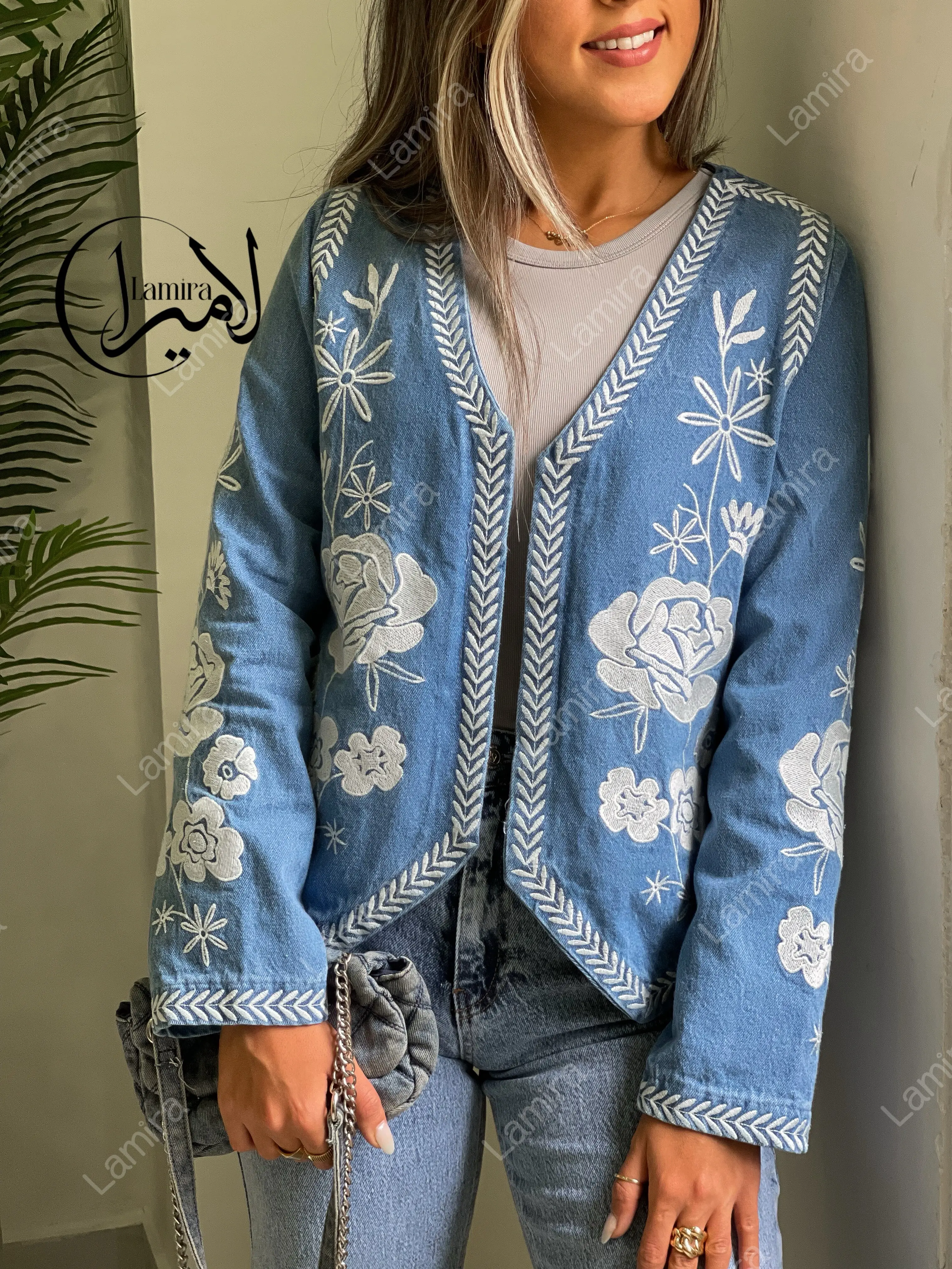 کت جین گلدوزی نارا پاییزه ترک