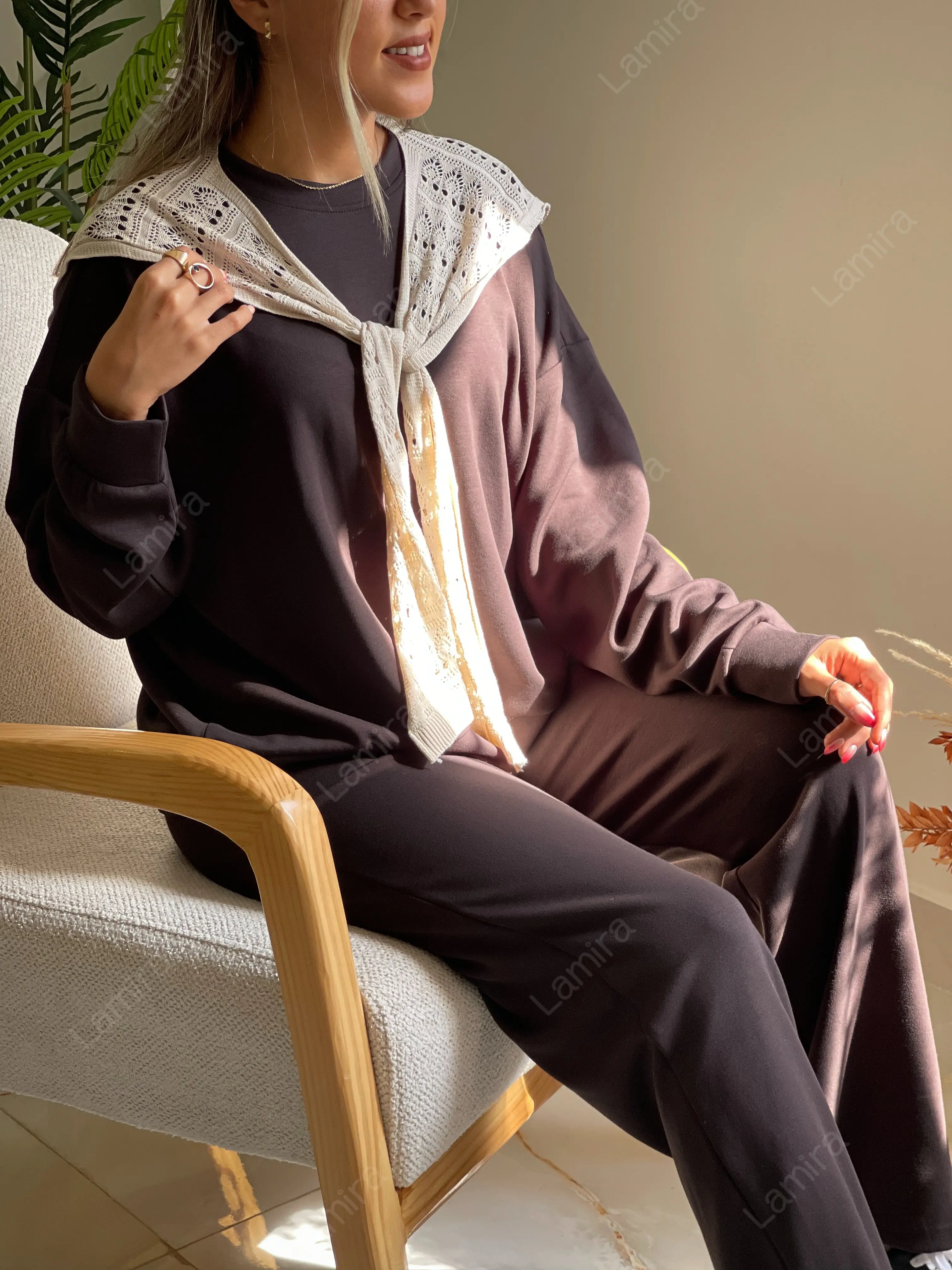 ست اپیشو پاییزه شال قالیبافی دار ترک