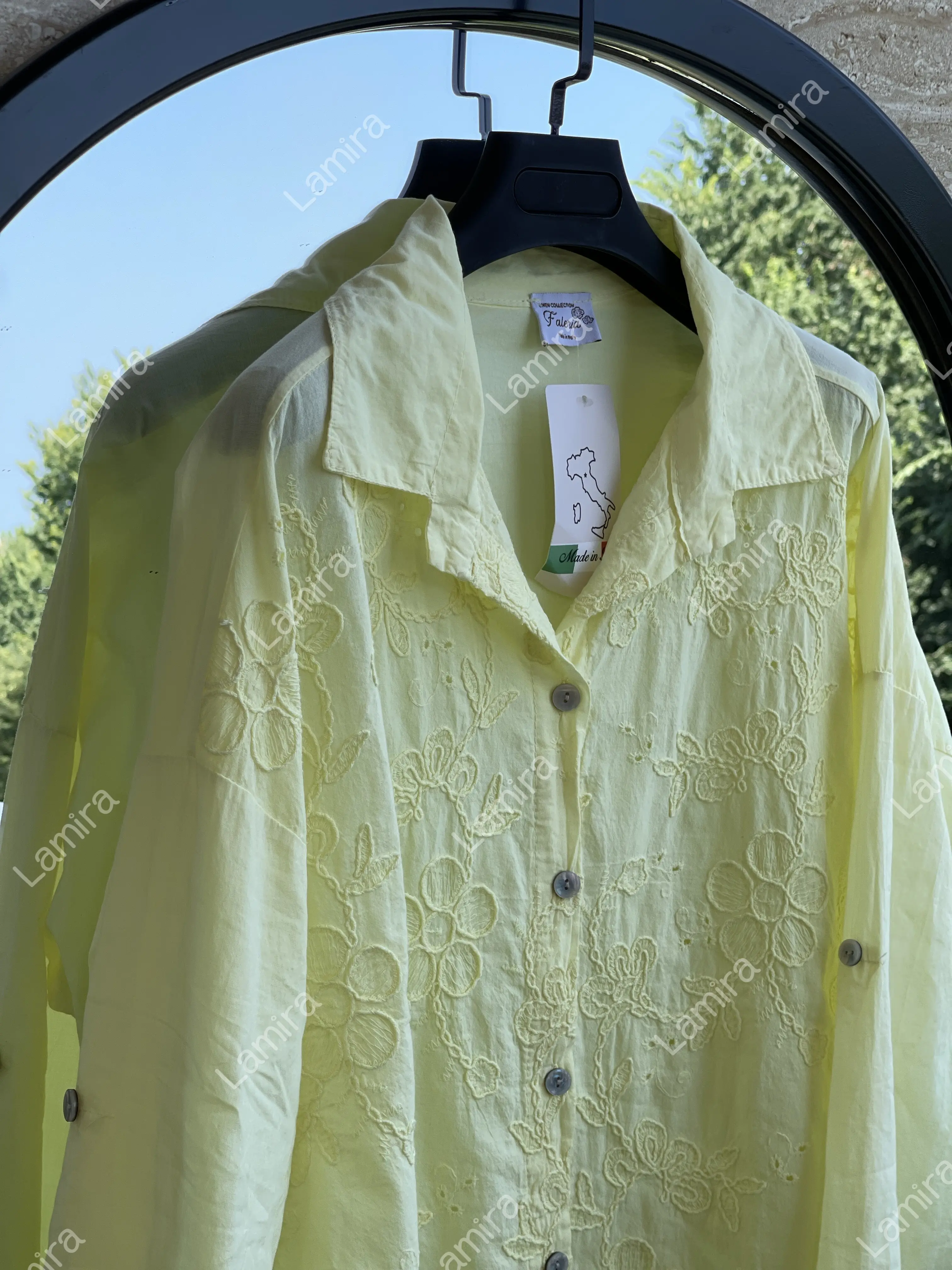شومیز گلدوزی خامه دوزی ایتالیایی طرح لوریس