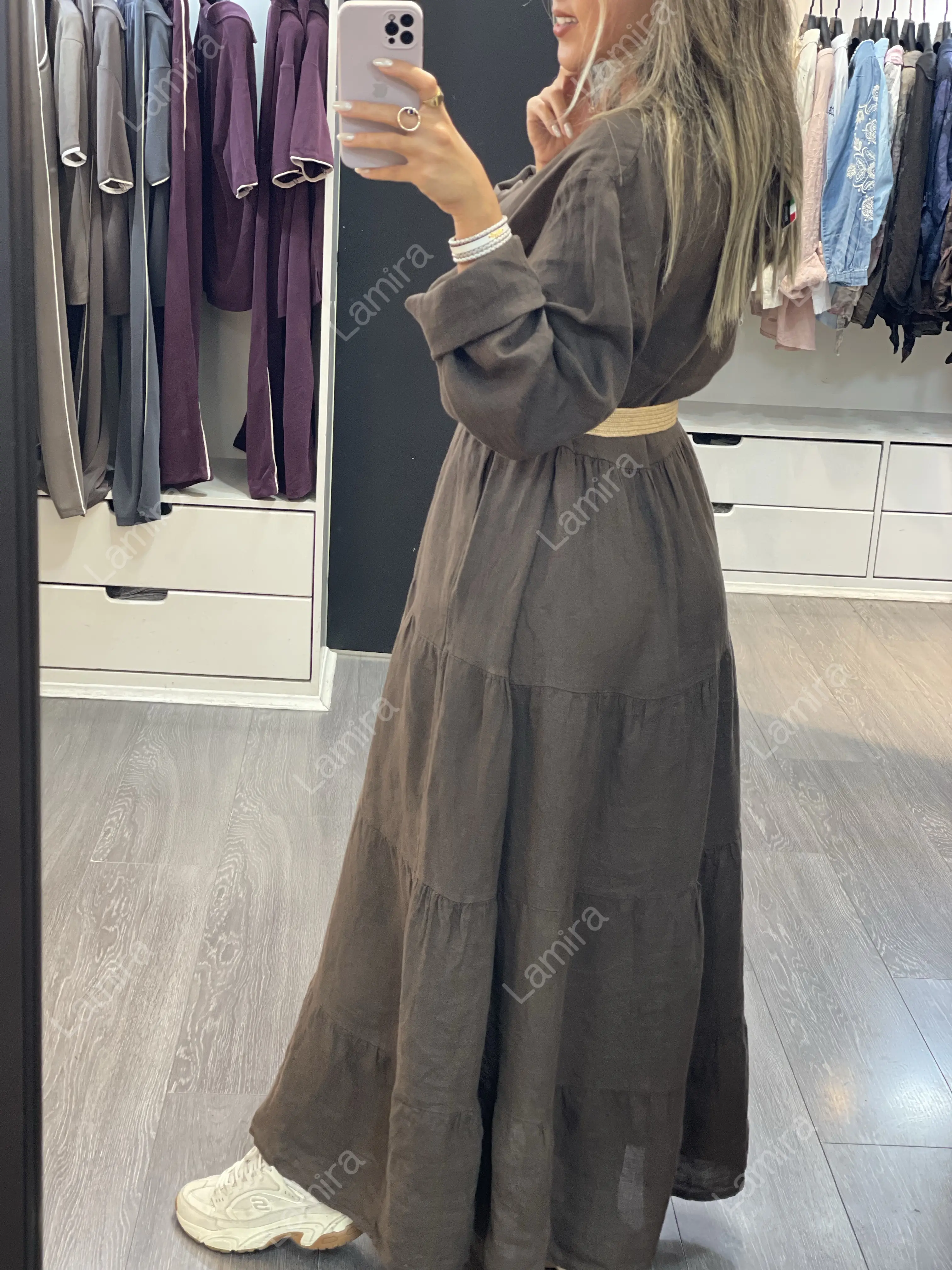 پیراهن لینن ایتالیایی کلوش