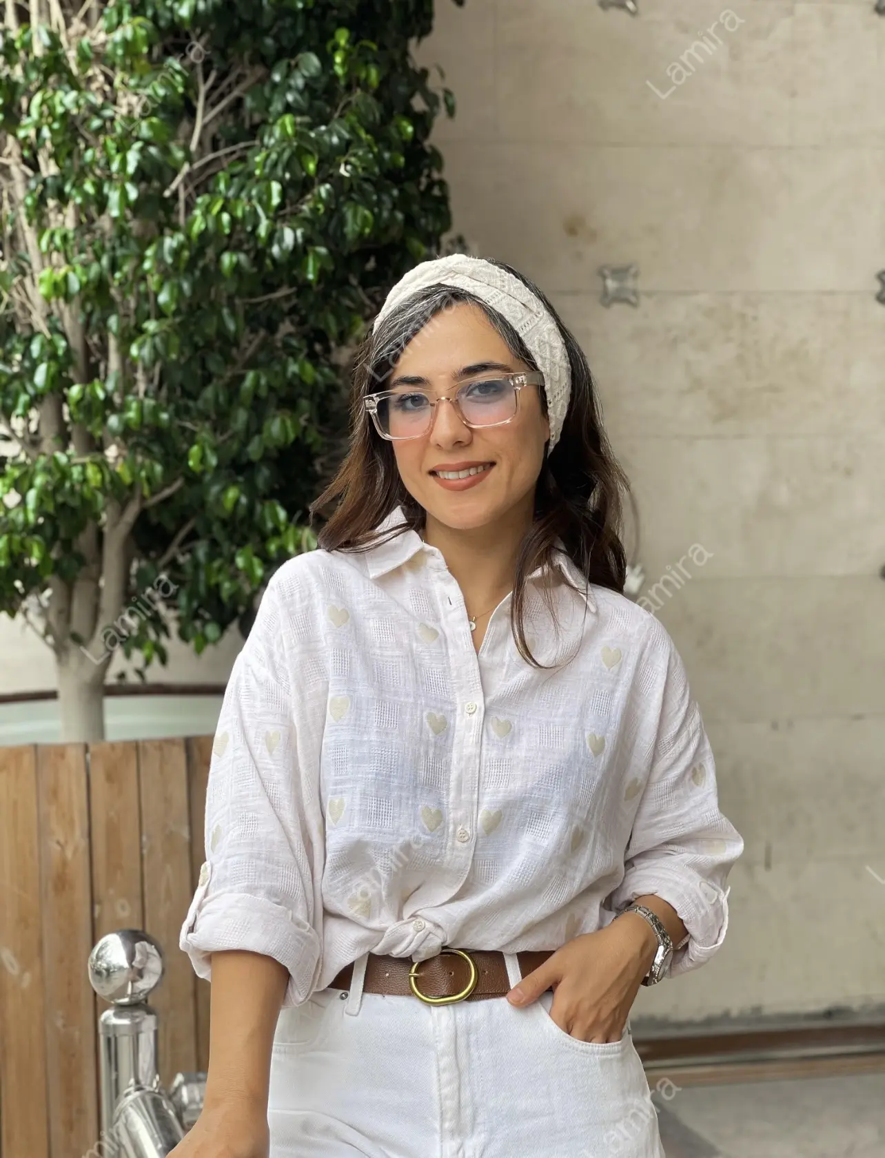 شومیز لینن گلدوزی اورجینال ترک طرح قلب❤️