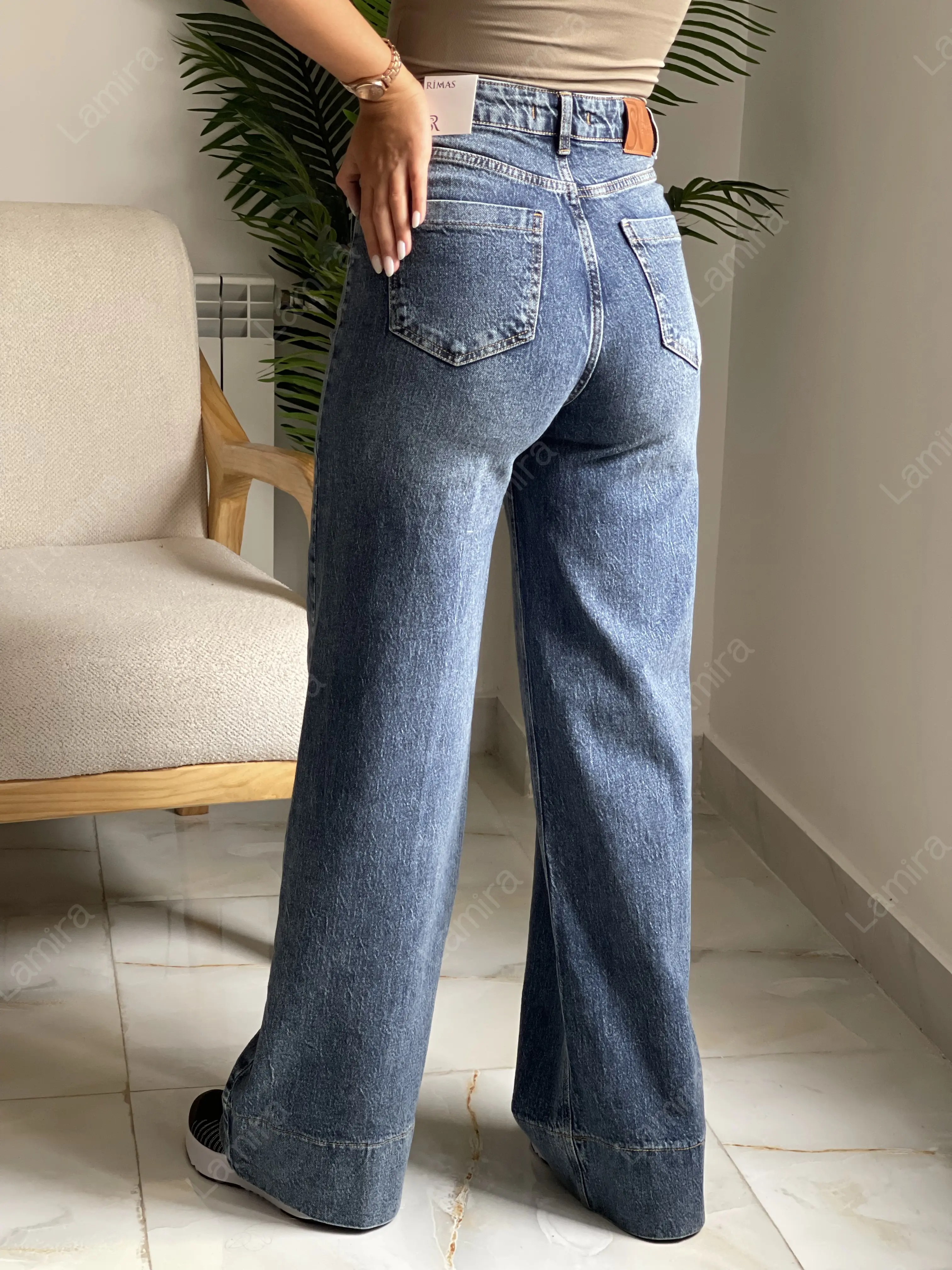 شلوار جین دو جیب مغزی دوزی Zara’s model