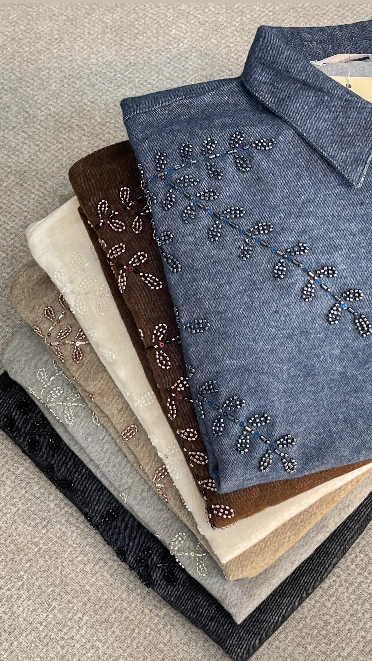 شومیز مانتویی مجلسی ترک طرح خوشه