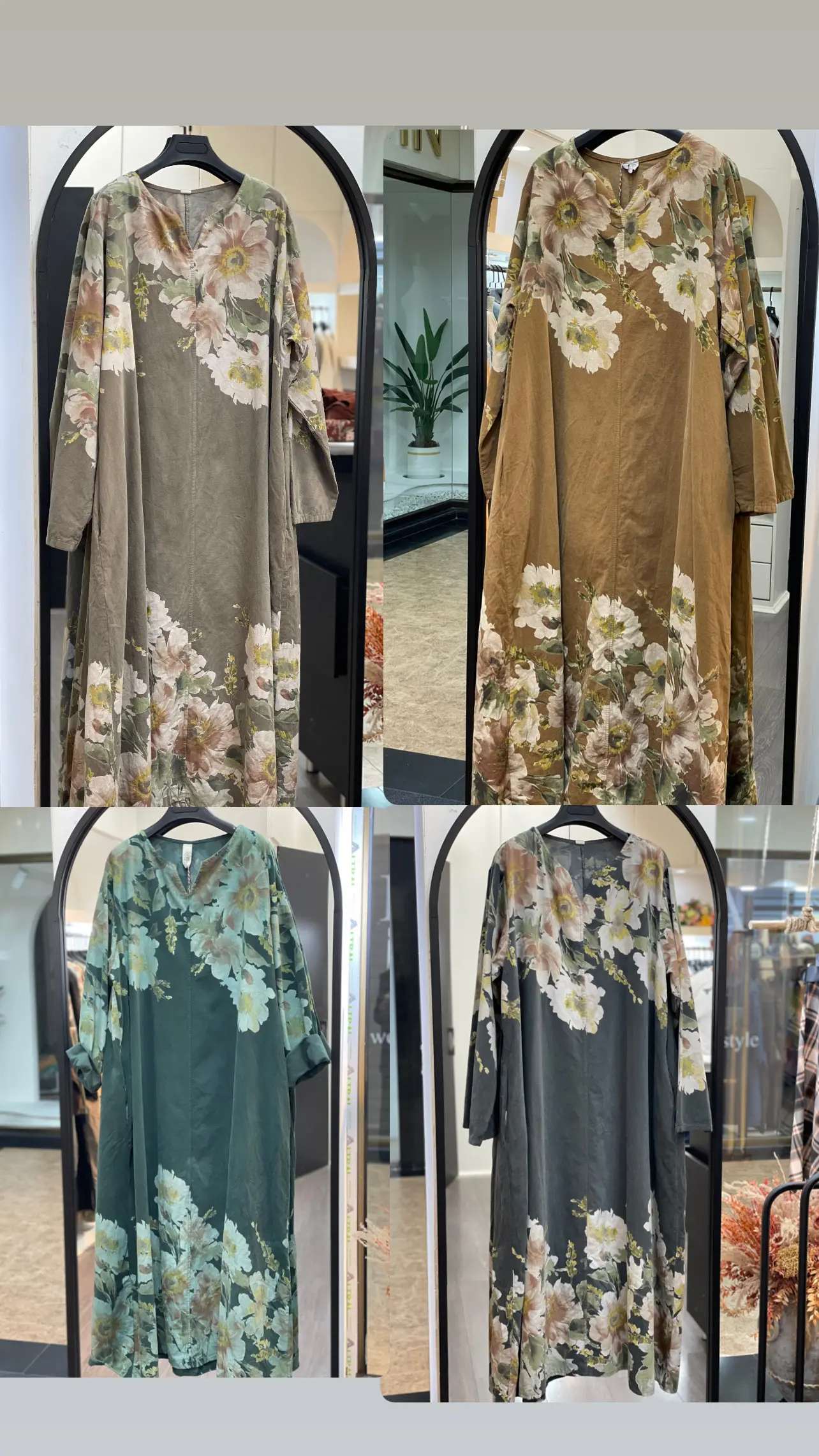 پیراهن مخمل کبریتی ایتالیایی طرح آلاله