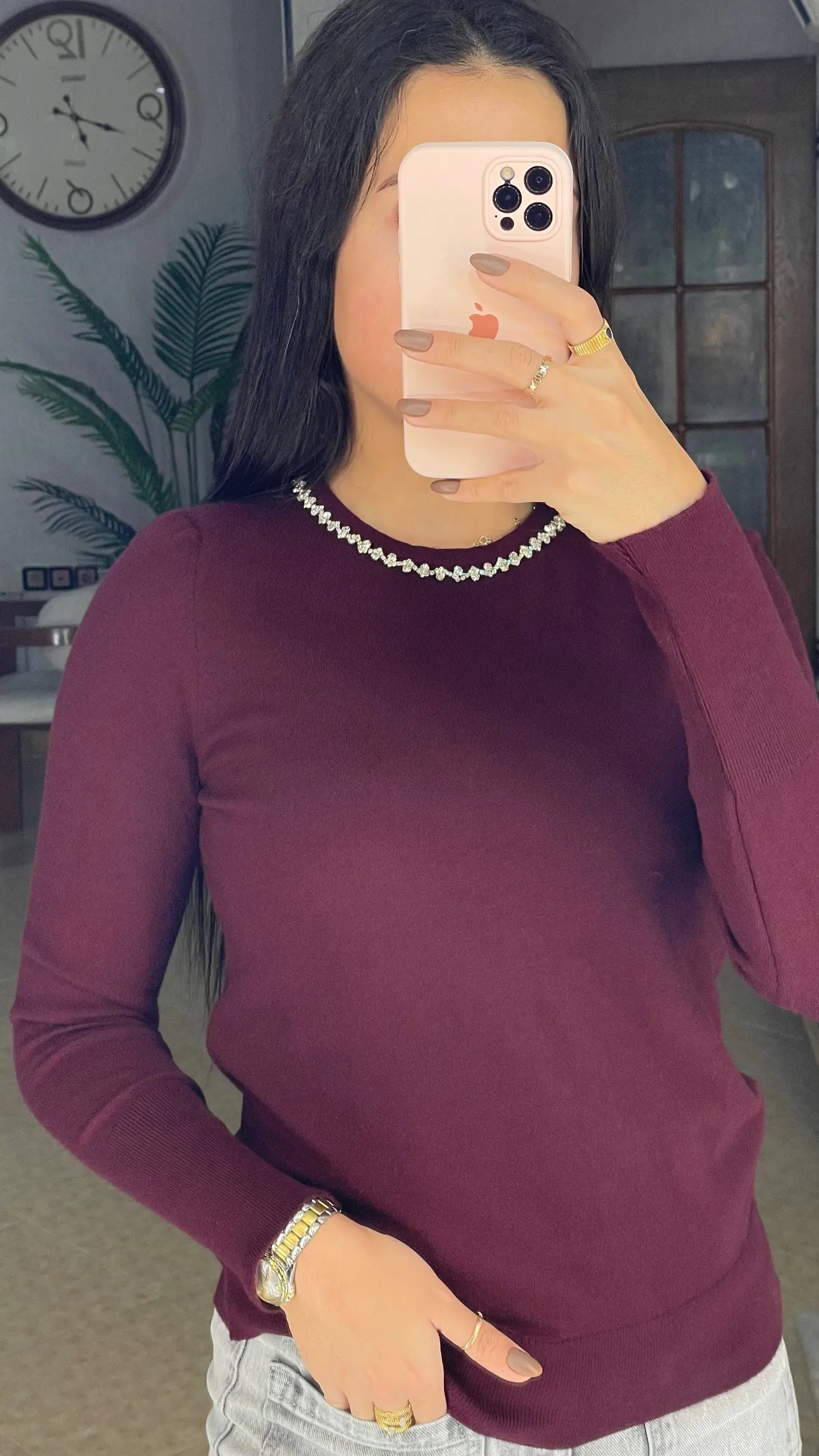 بافت یقه گرد سنگ کریستالی