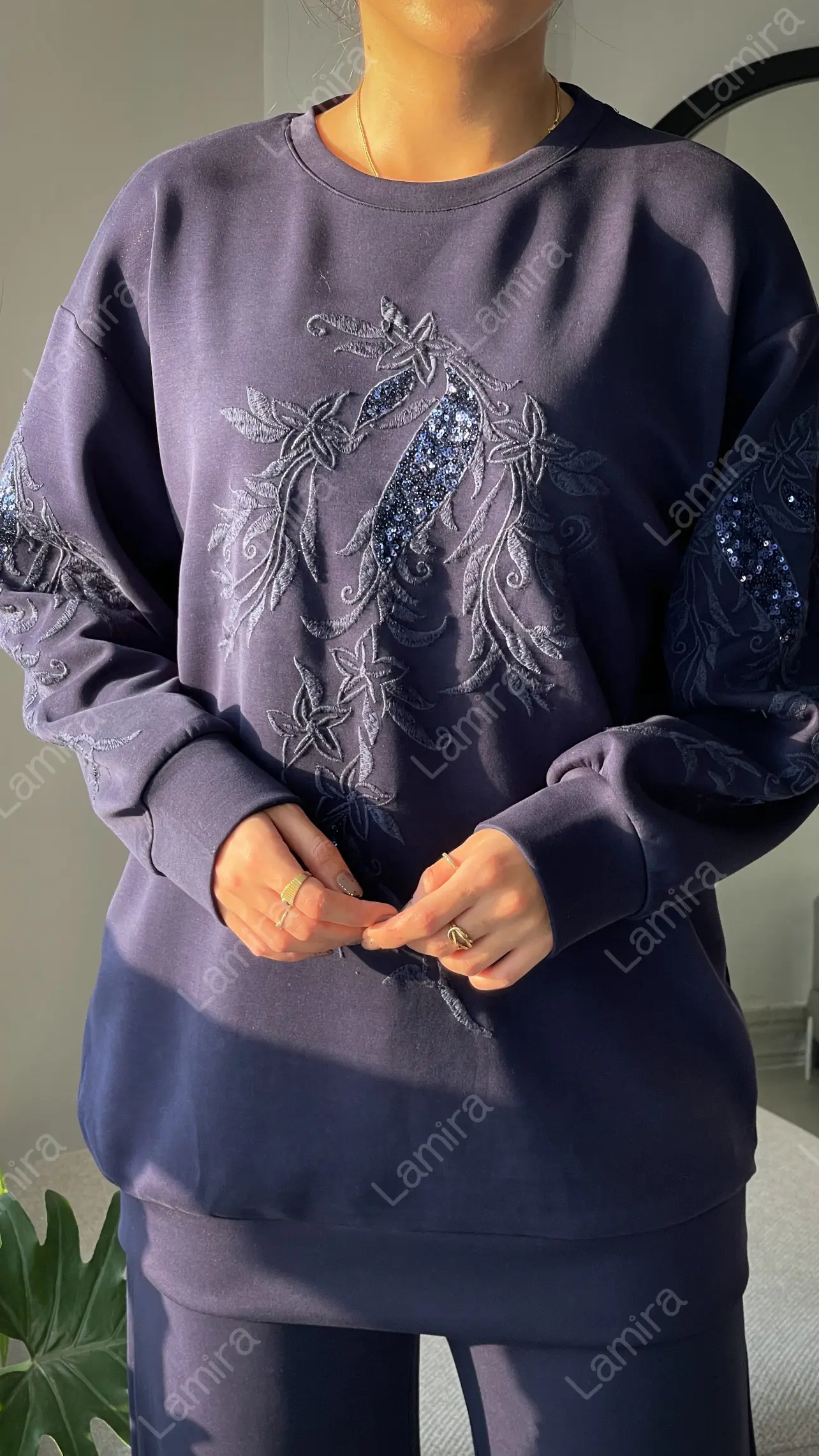 ست اویشو پولک دوزی گلدوزی برند ترک