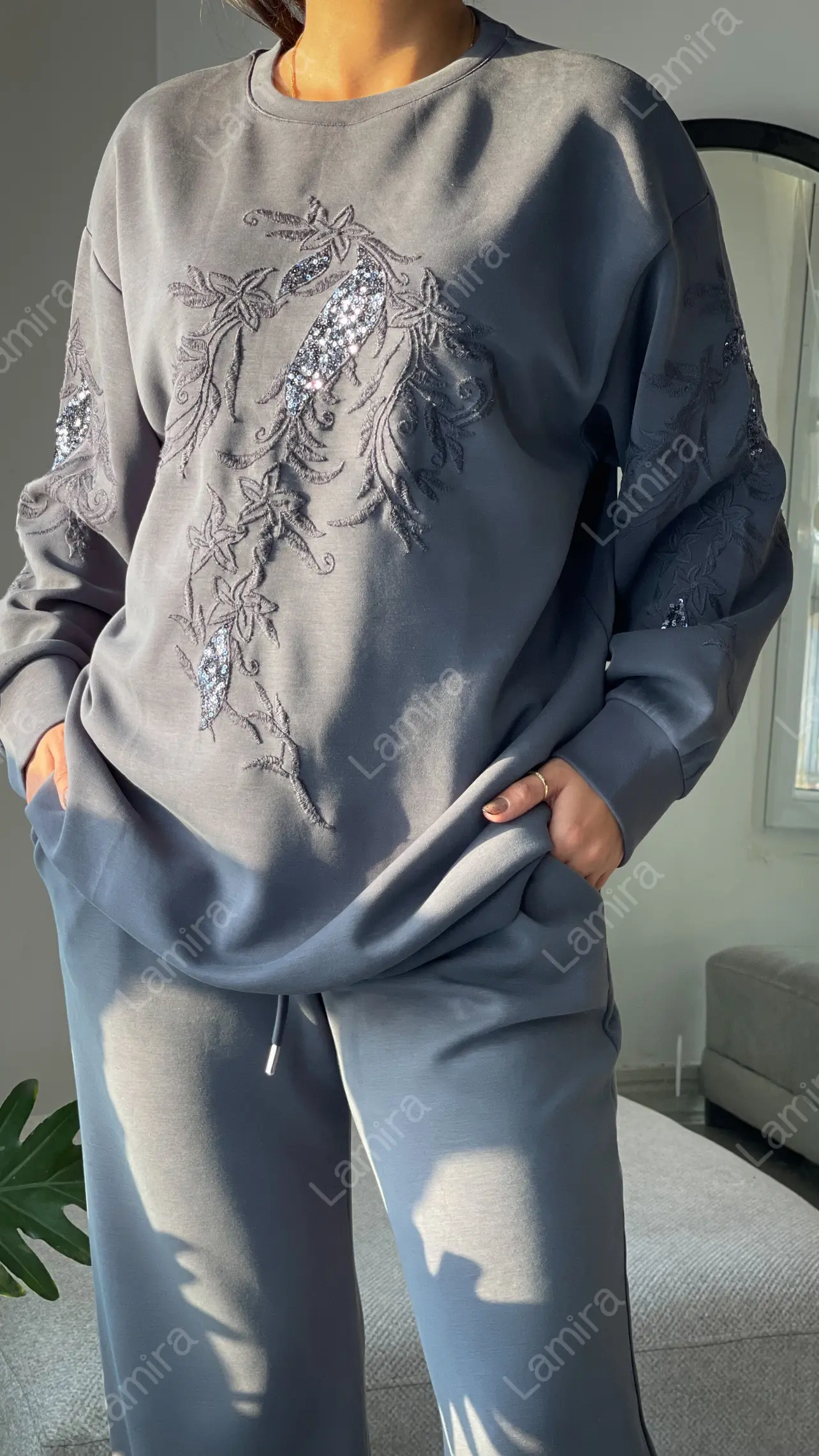 ست اویشو پولک دوزی گلدوزی برند ترک