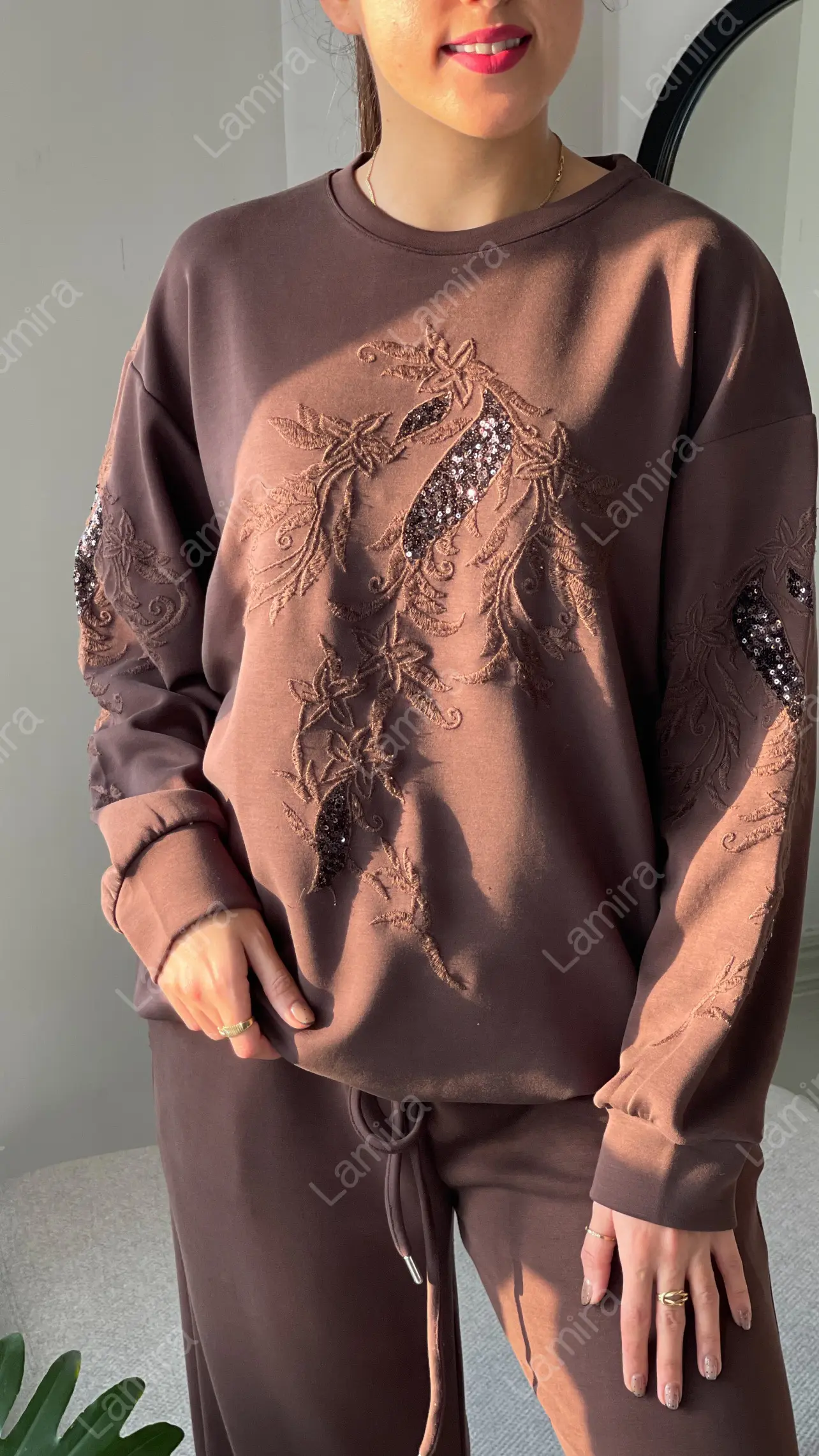 ست اویشو پولک دوزی گلدوزی برند ترک