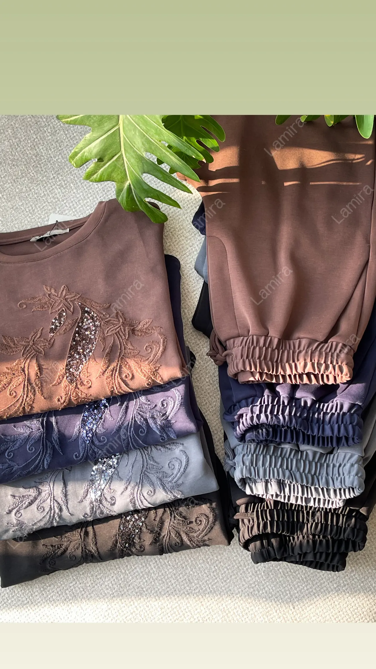 ست اویشو پولک دوزی گلدوزی برند ترک