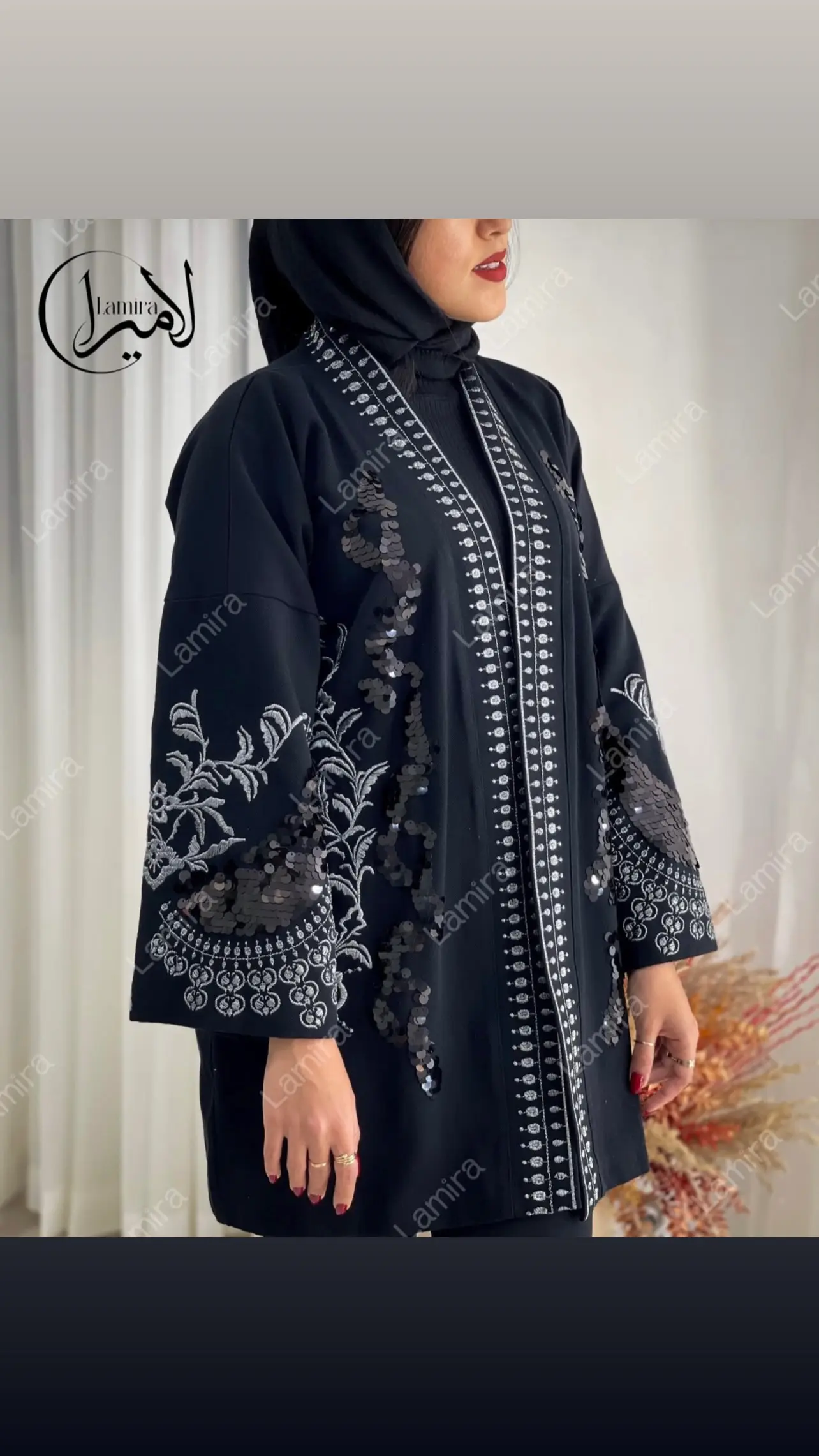 رویه مانتویی مجلسی پاییزه طرح گرپ
