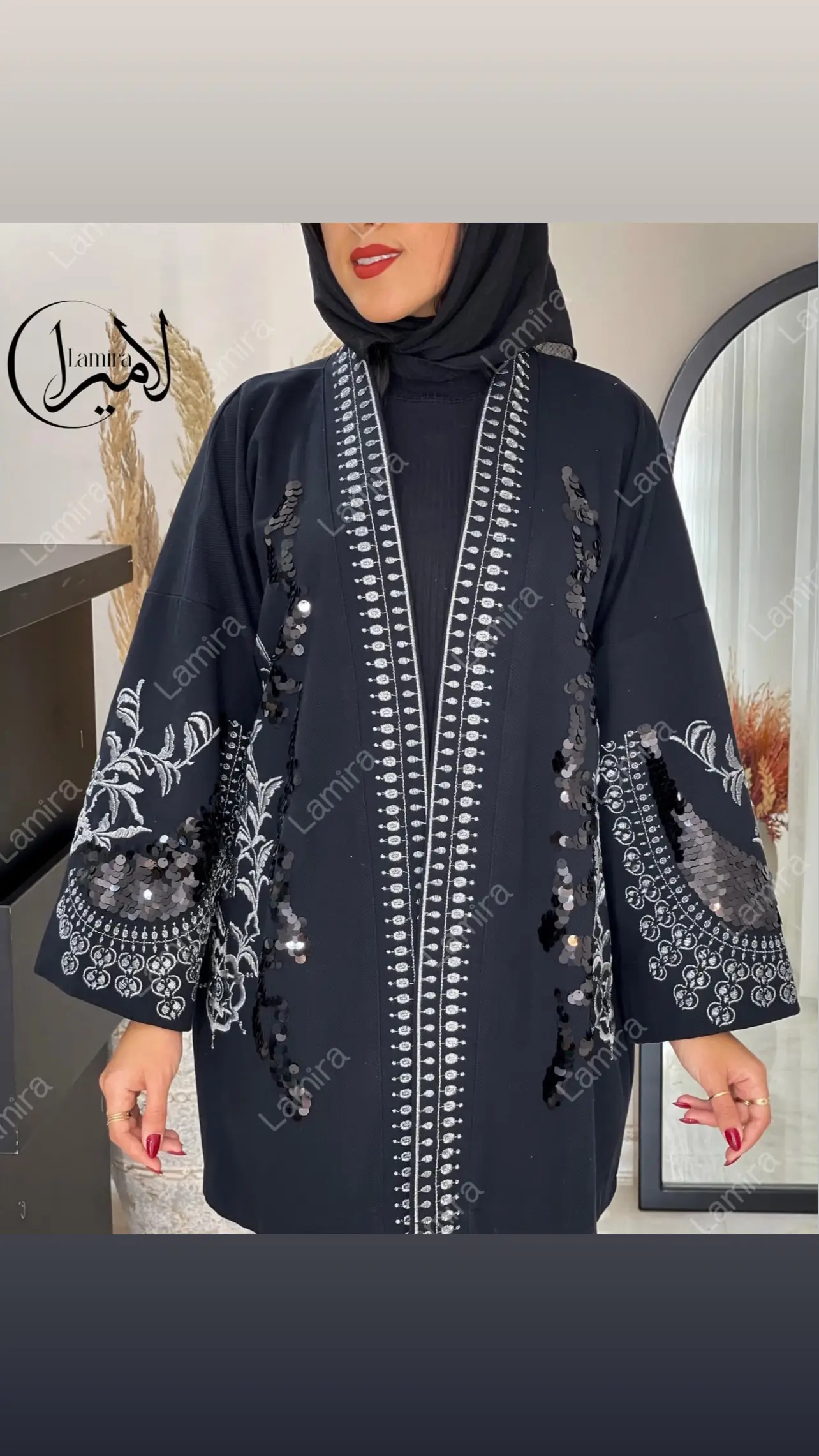 رویه مانتویی مجلسی پاییزه طرح گرپ