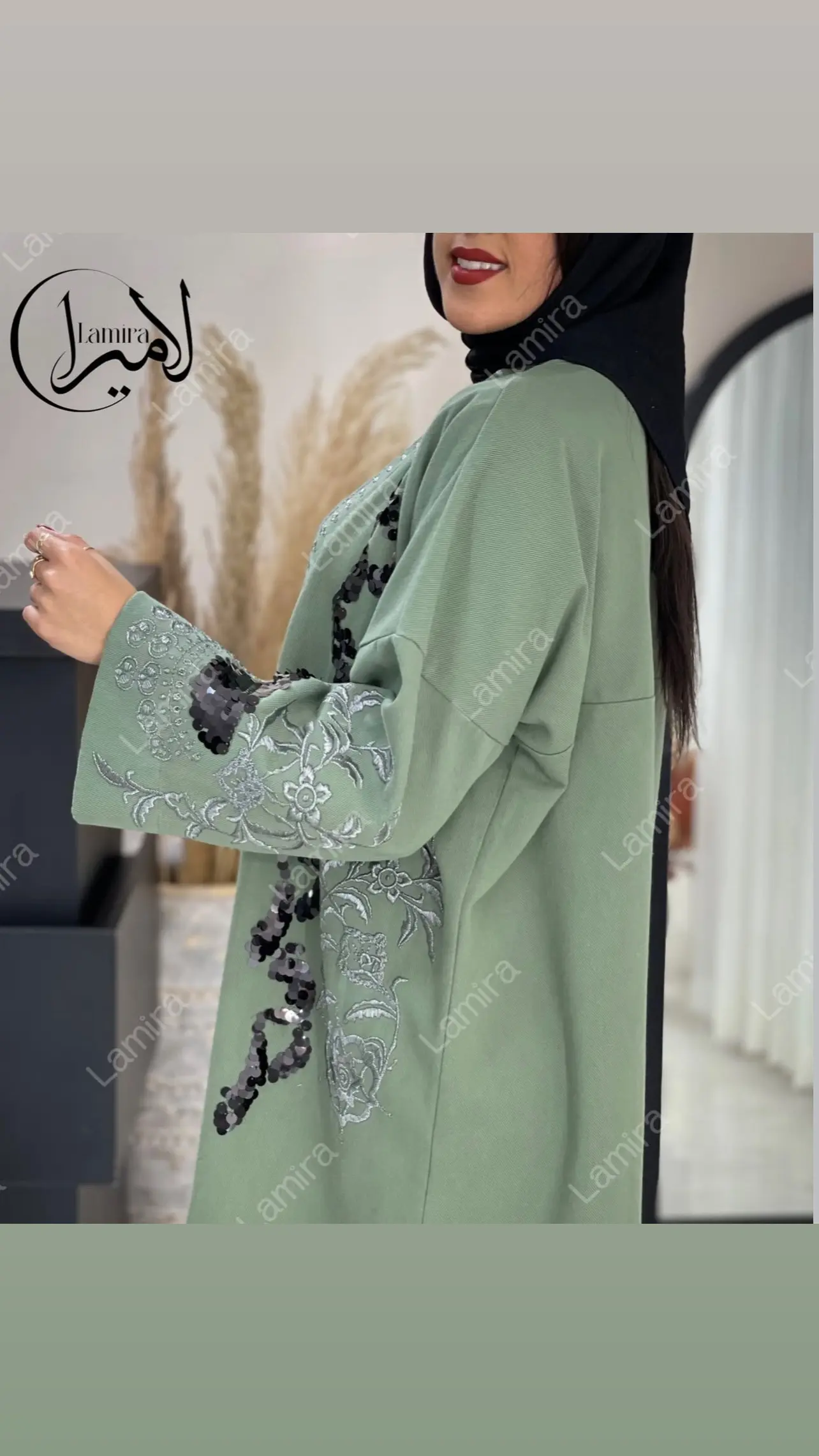 رویه مانتویی مجلسی پاییزه طرح گرپ