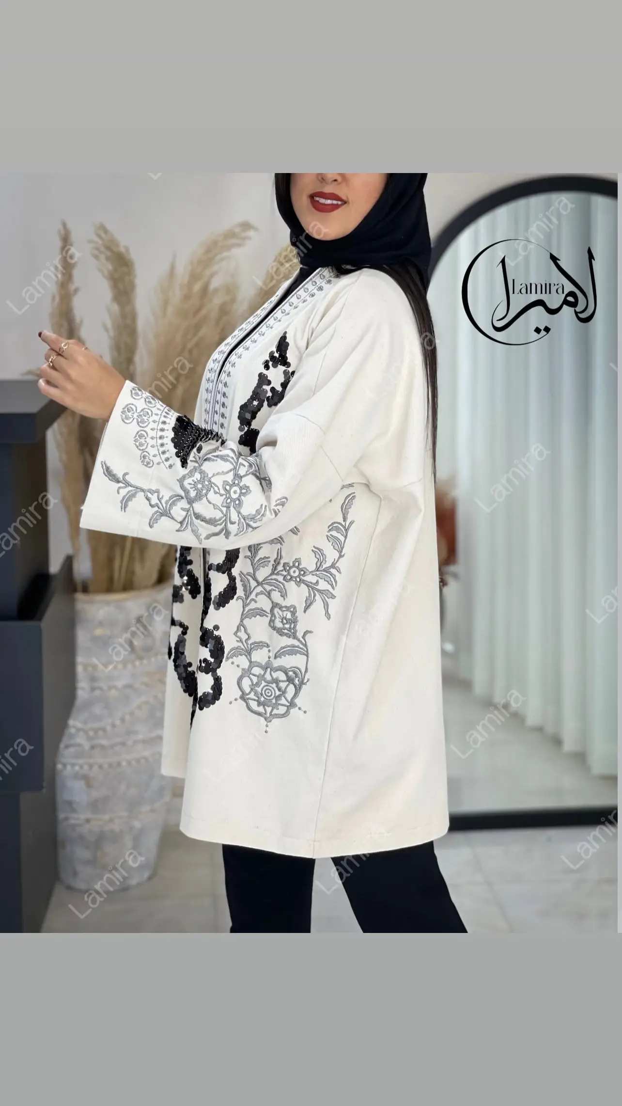 رویه مانتویی مجلسی پاییزه طرح گرپ