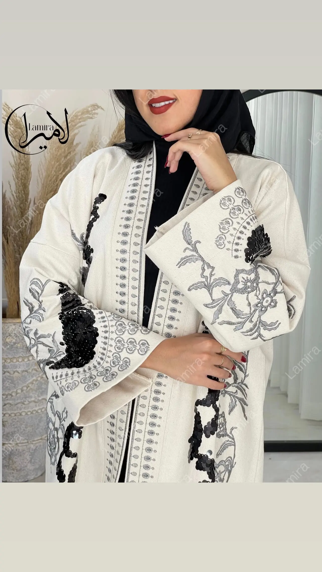 رویه مانتویی مجلسی پاییزه طرح گرپ