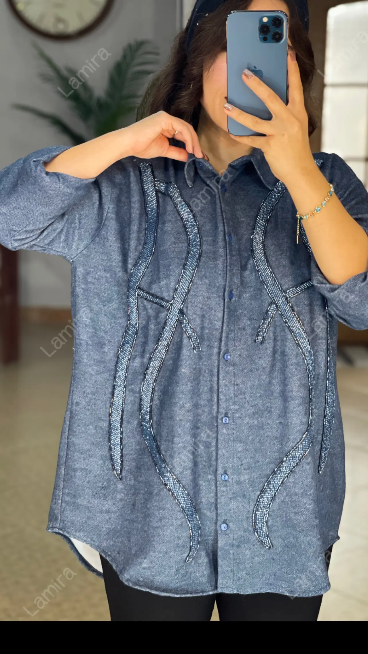 شومیز مانتویی مجلسی پاییزه طرح ماردین