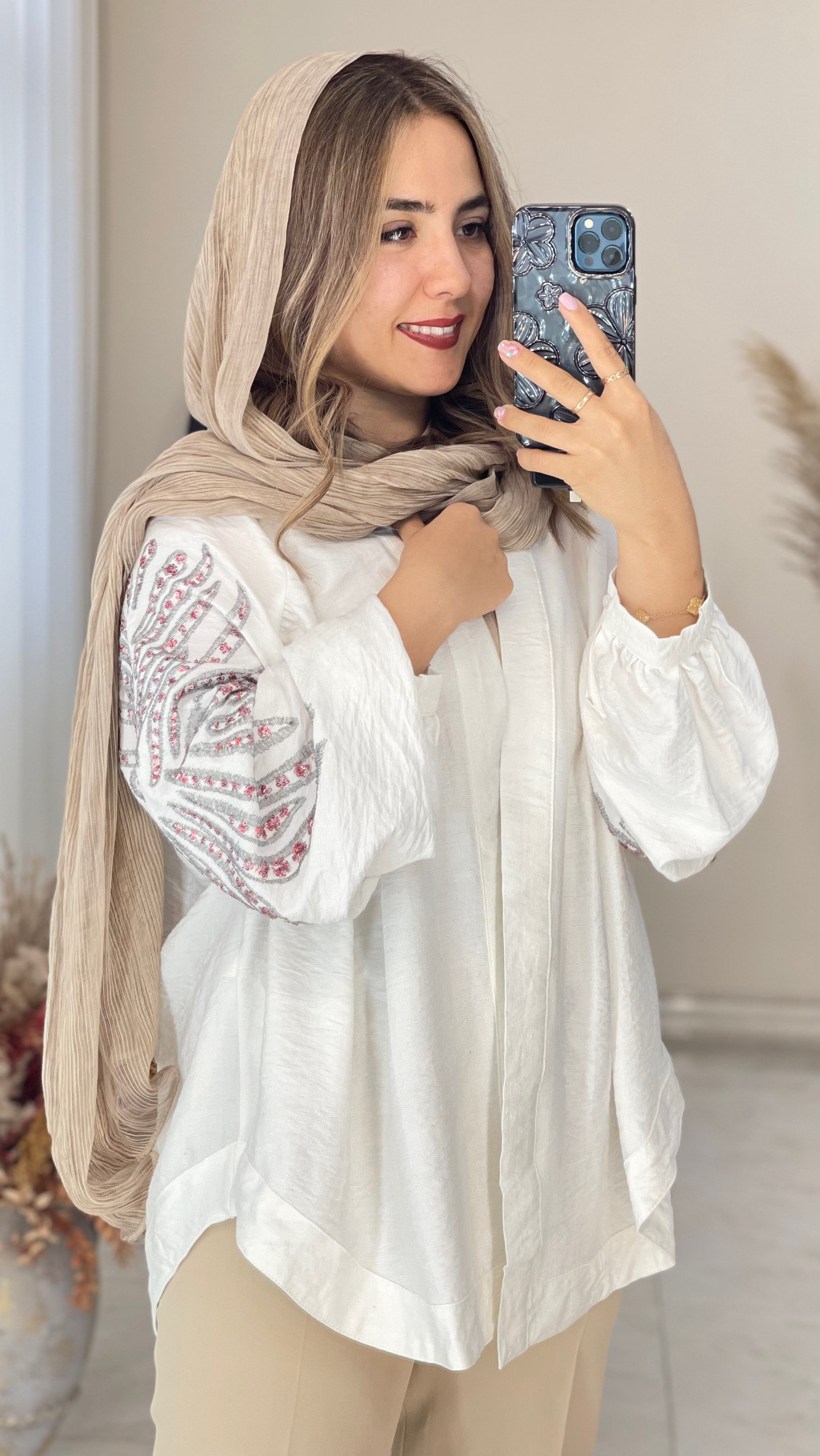 رویه مانتویی مجلسی طرح آدرخش