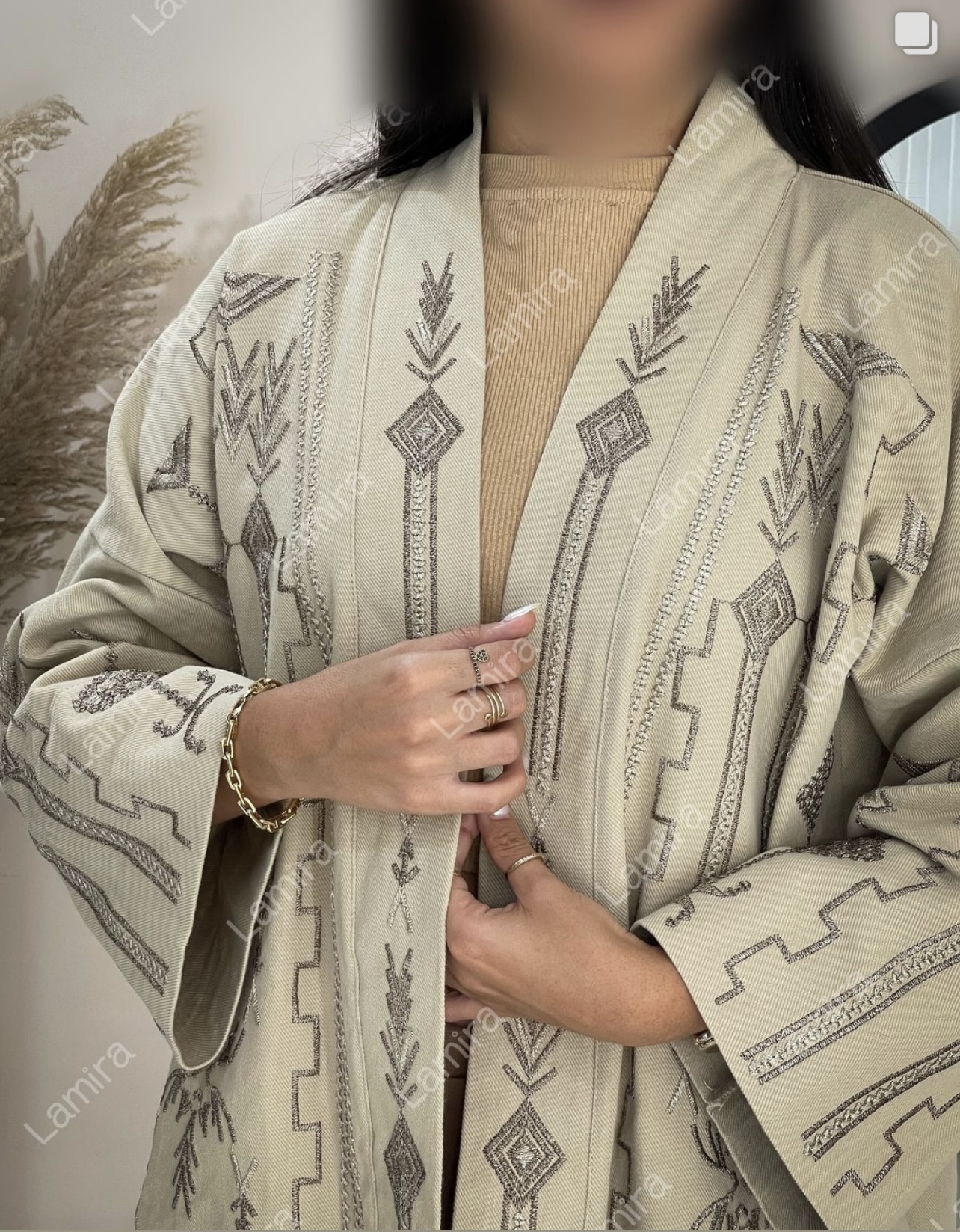 رویه مانتویی کتان کجرا طرح خطی