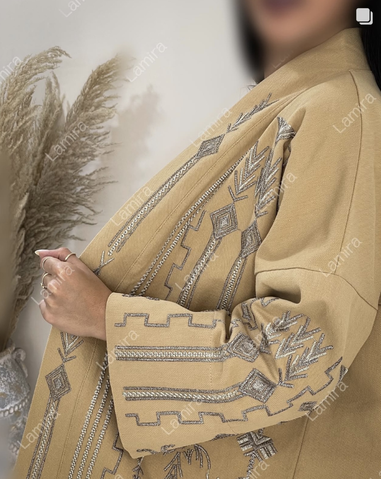 رویه مانتویی کتان کجرا طرح خطی