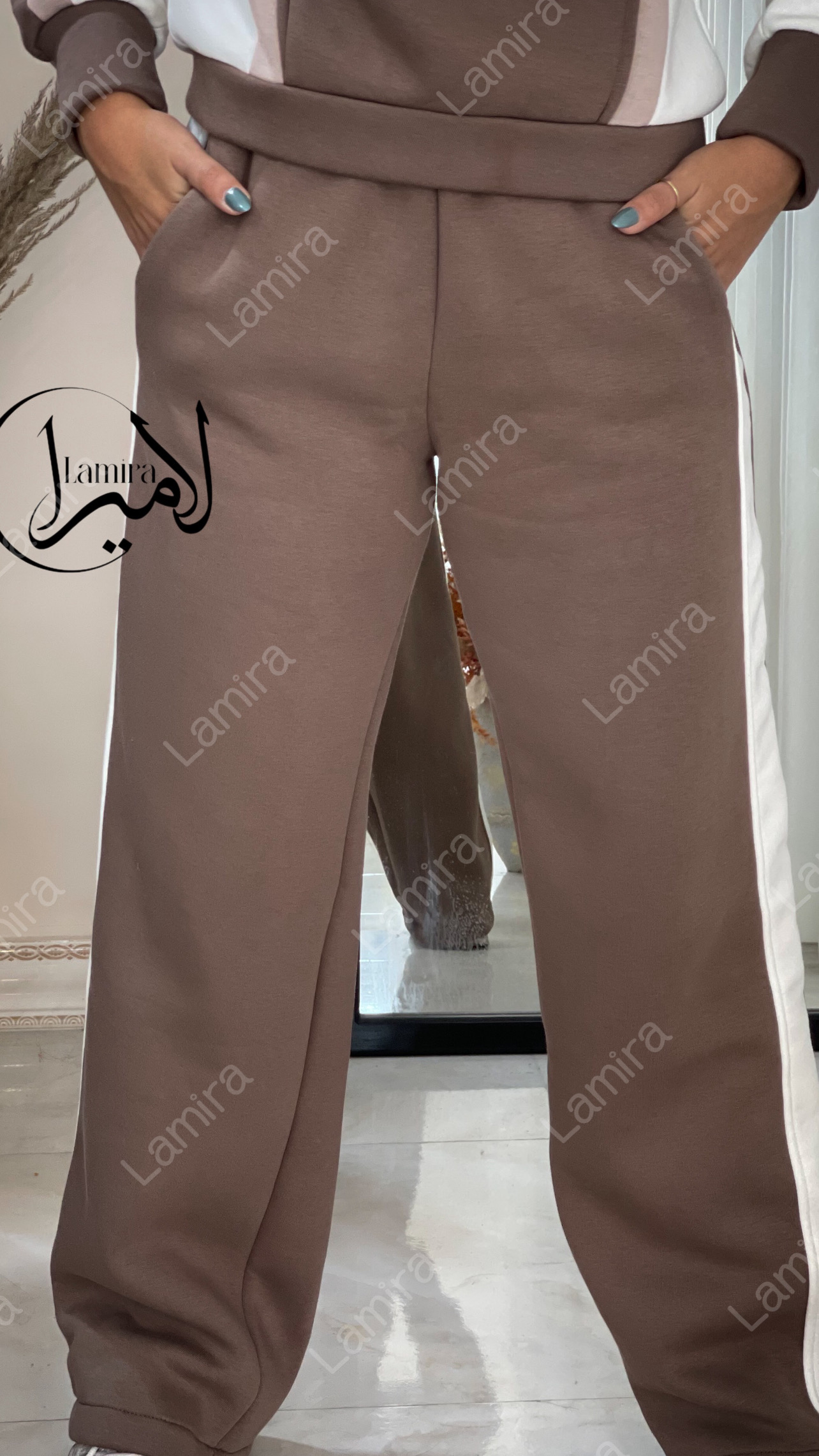 ست هودی شلوار تو کرک طرح سیرکل