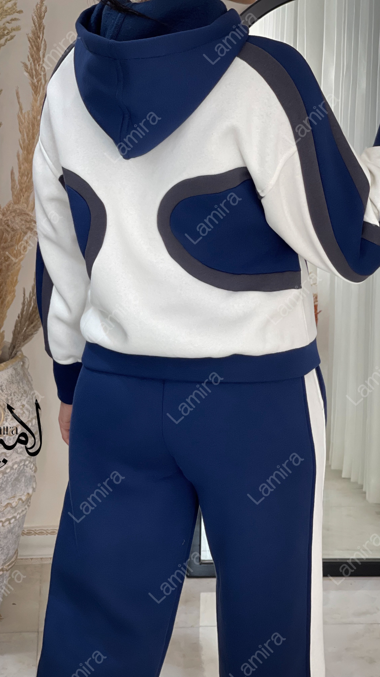 ست هودی شلوار تو کرک طرح سیرکل