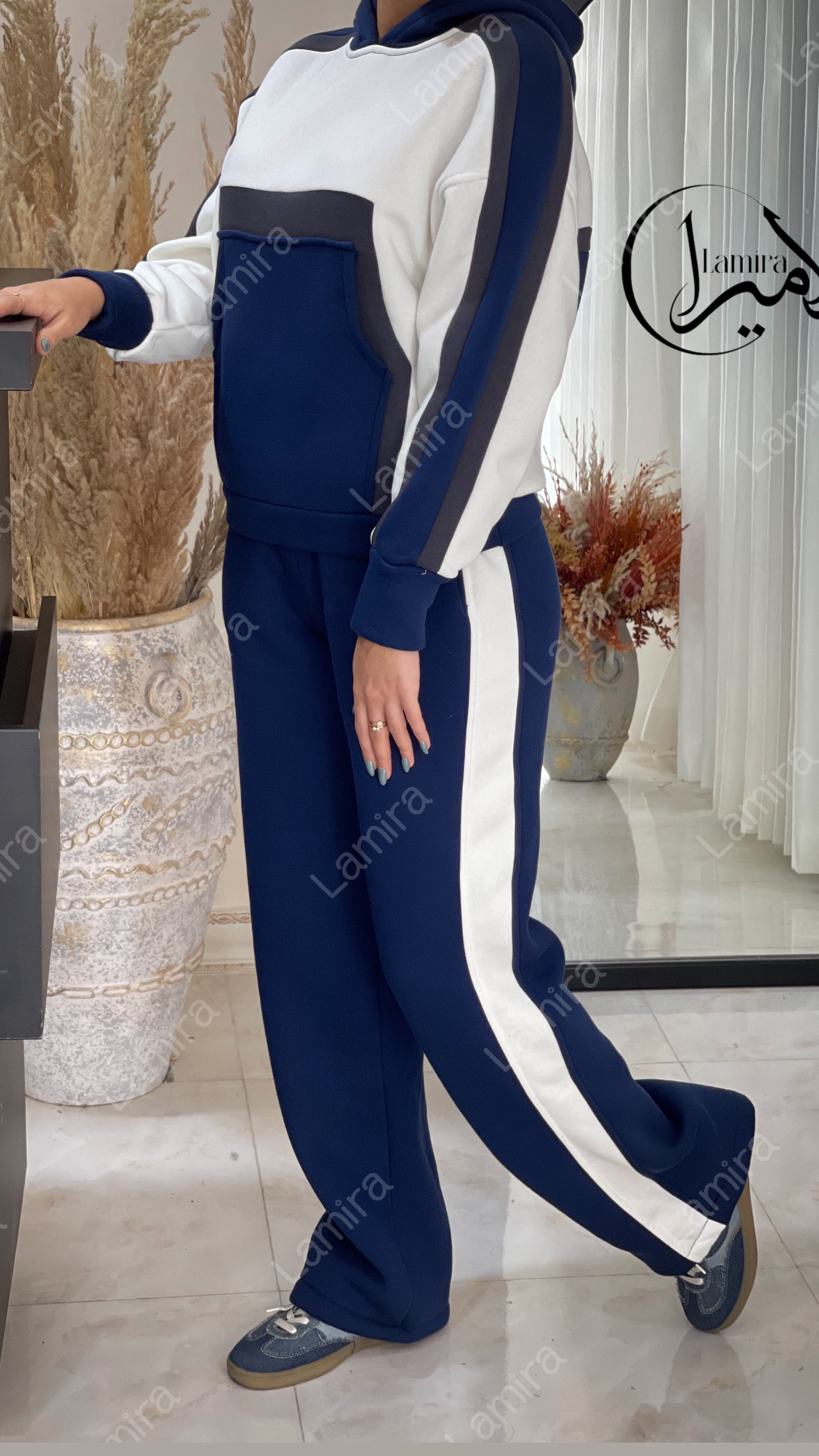 ست هودی شلوار تو کرک طرح سیرکل