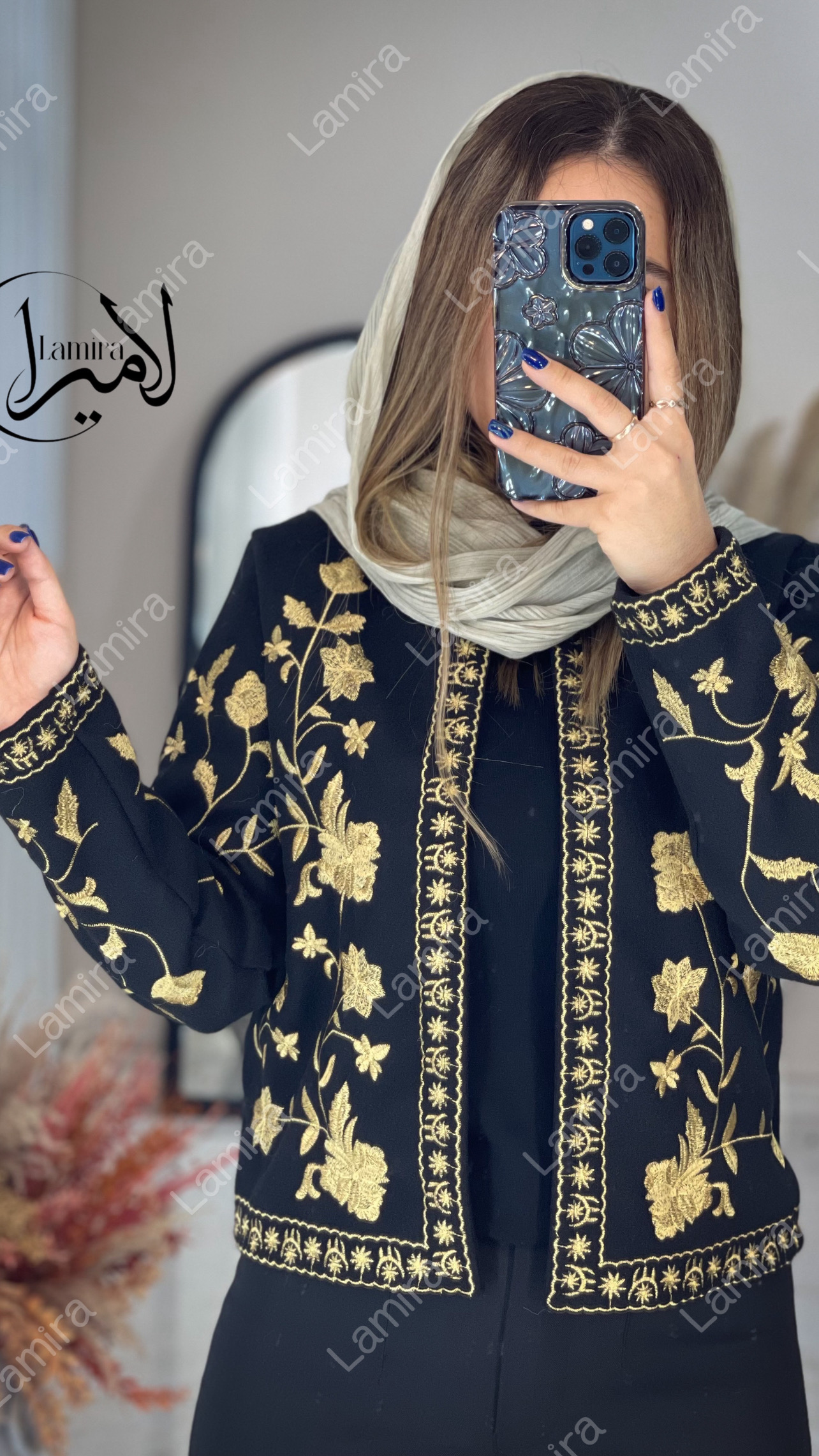 کت گلدوزی فوتر گلد