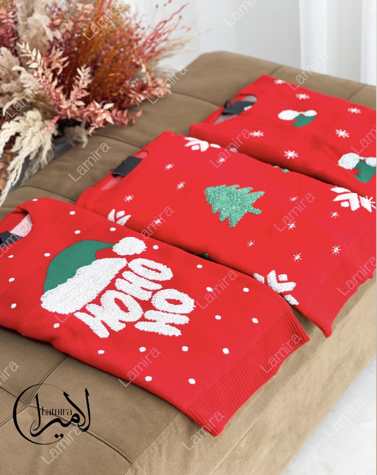بافت کریسمسی طرح کلاه