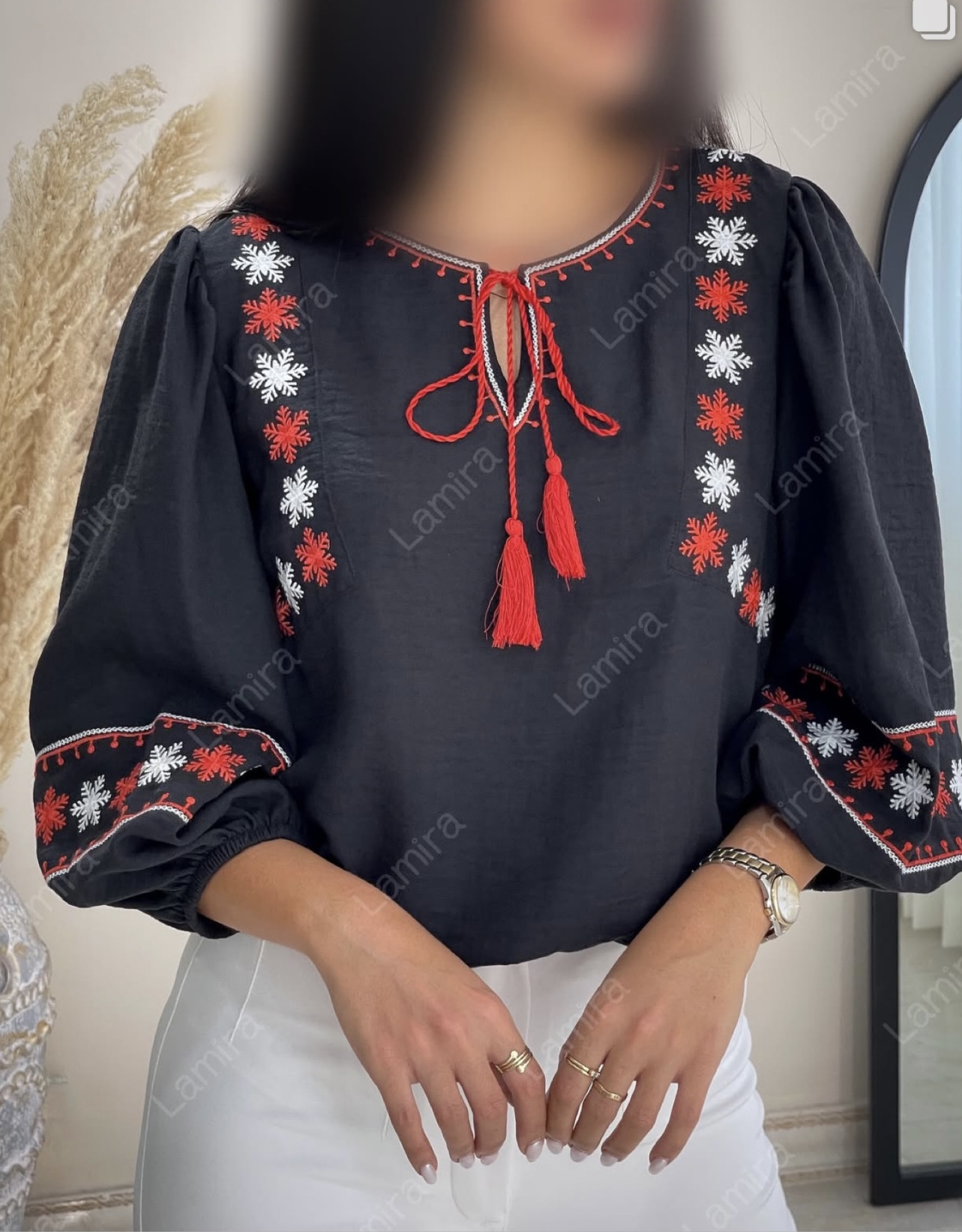 شومیز گلدوزی اسپرت