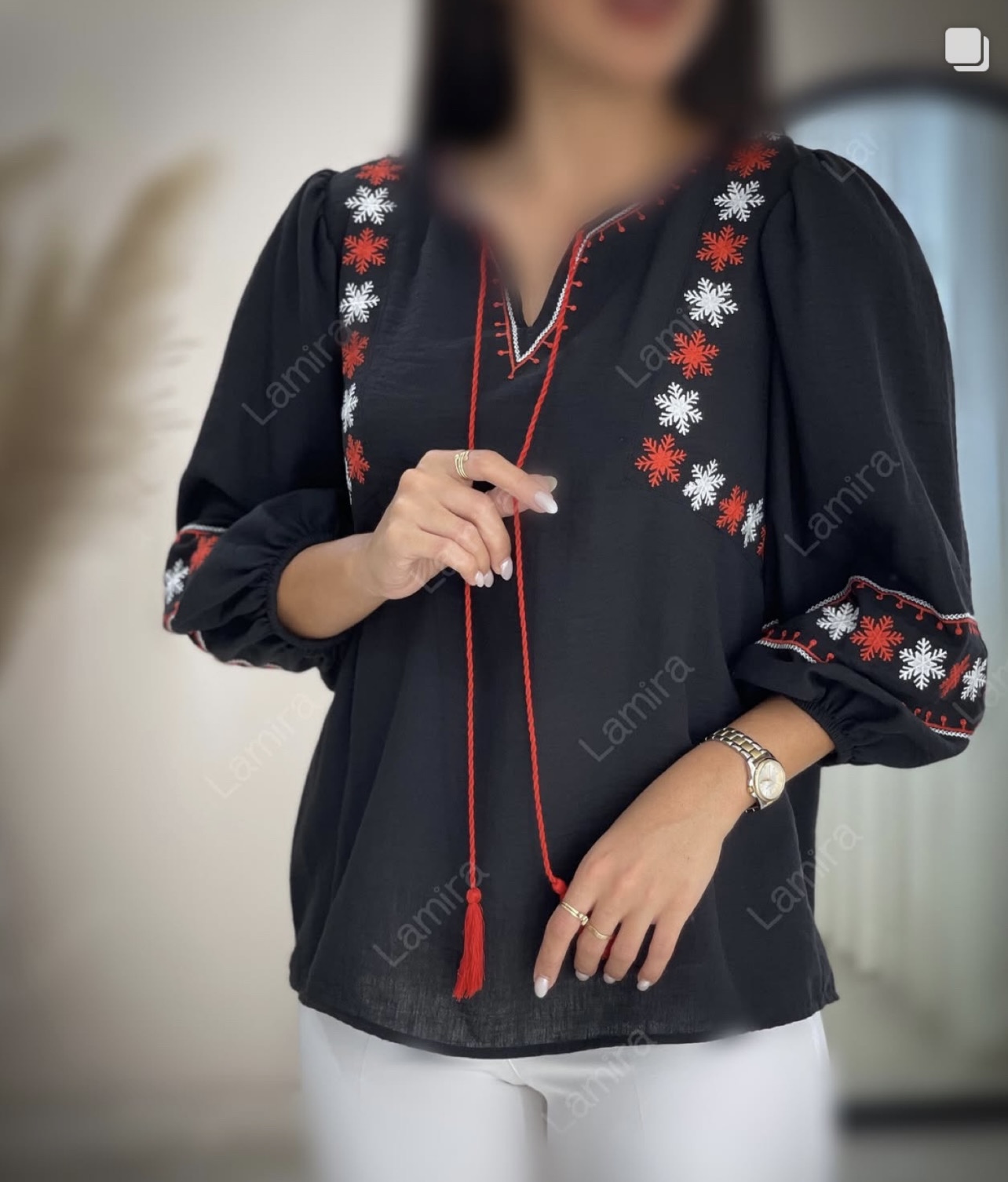 شومیز گلدوزی اسپرت