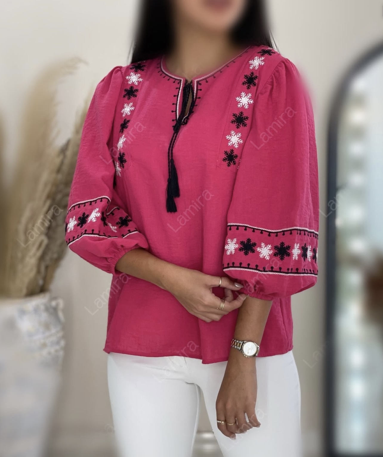 شومیز گلدوزی اسپرت