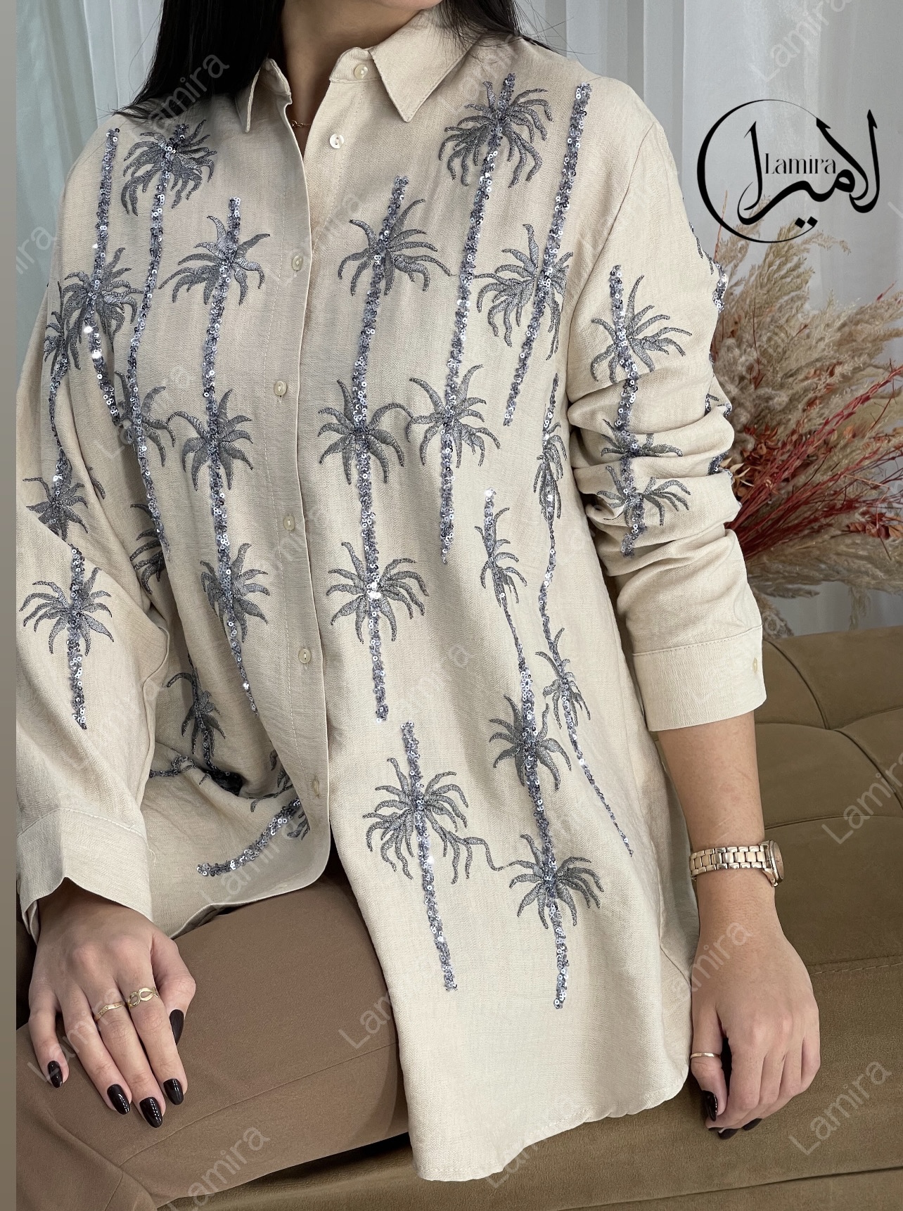 شومیزمانتویی مجلسی طرح نخل