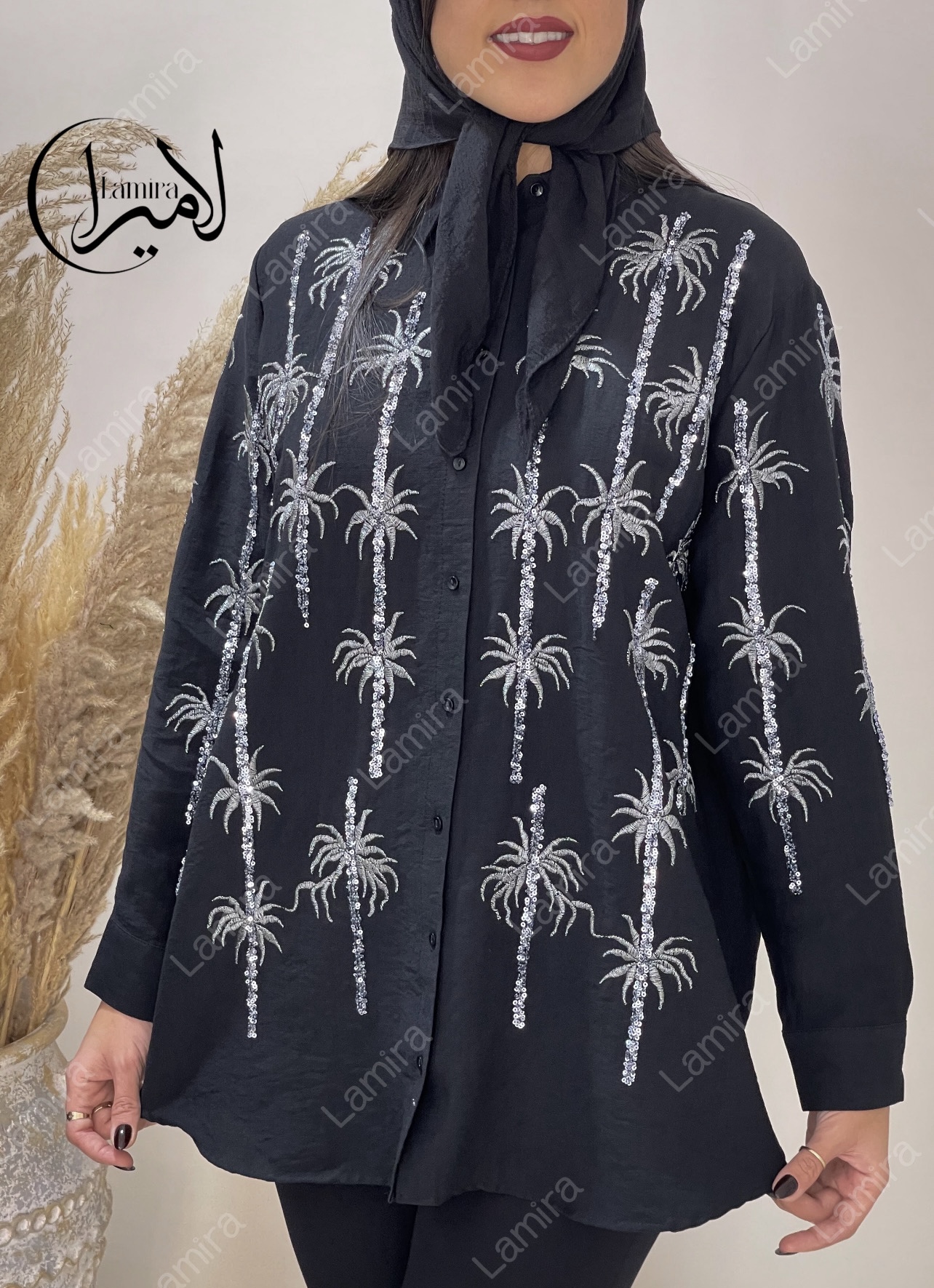 شومیزمانتویی مجلسی طرح نخل