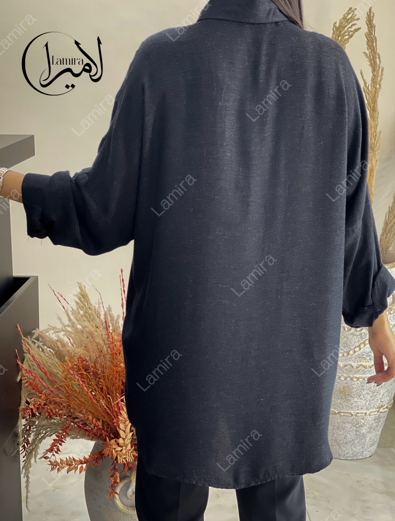 شومیز مانتویی مجلسی طرح برگینه