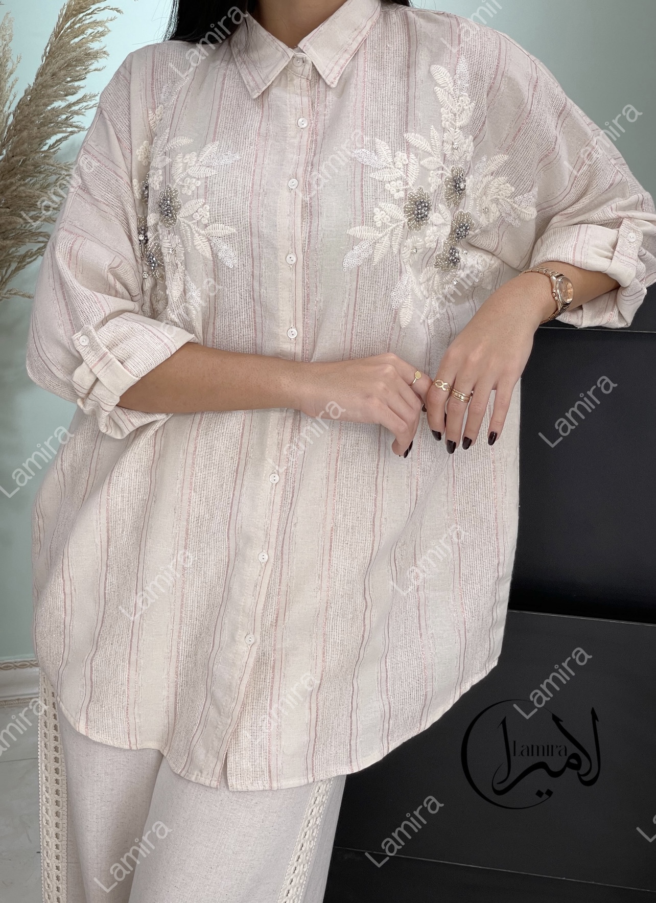 شومیز مانتویی مجلسی طرح گرنس