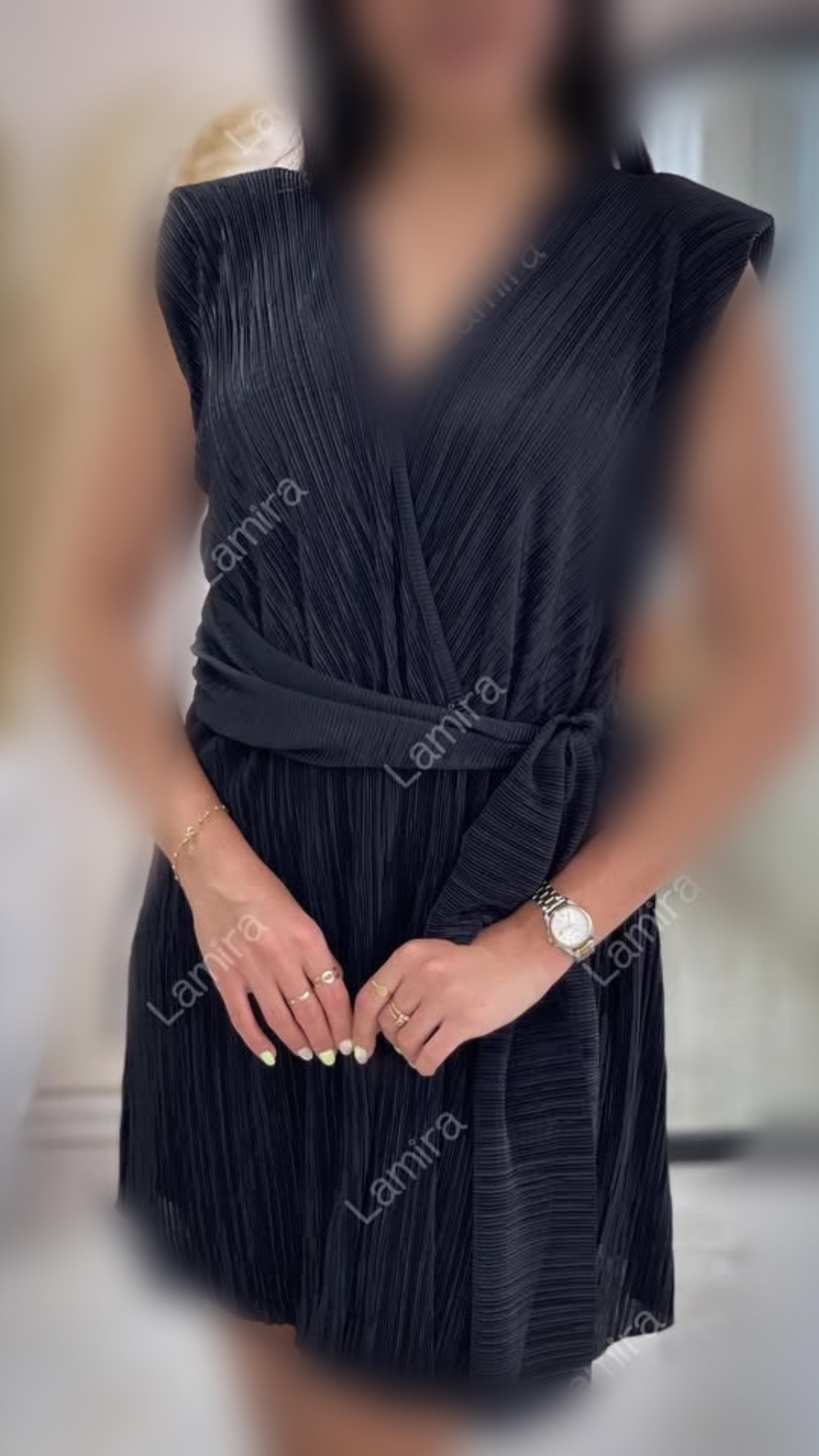 پیراهن عروسکی ساتن پلیسه