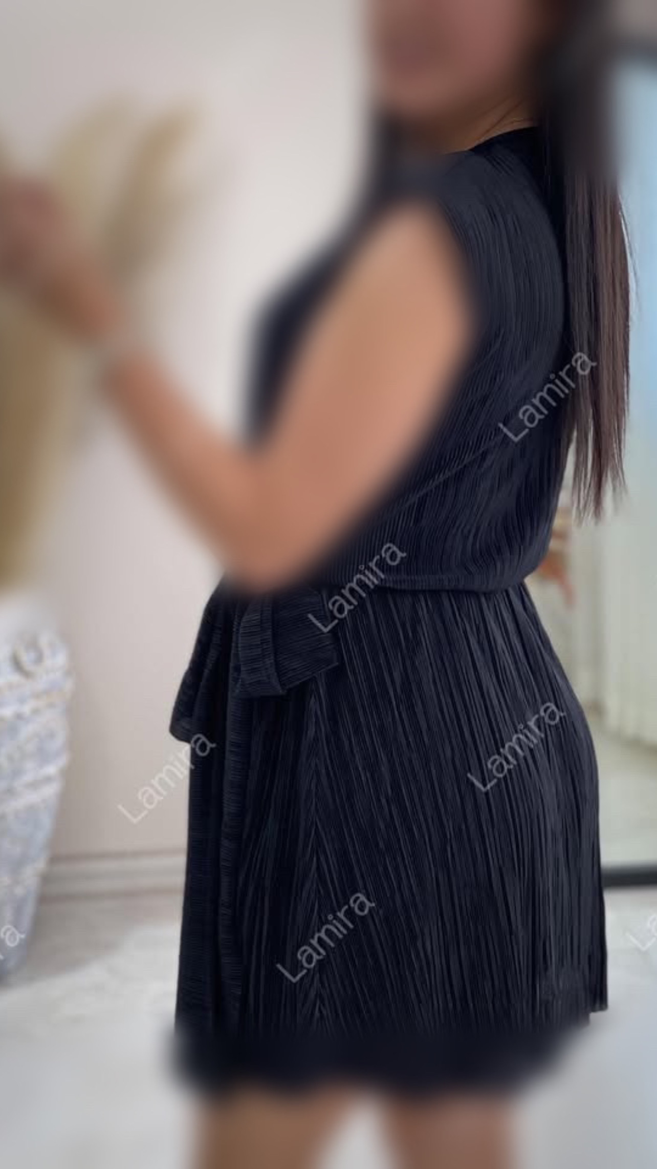پیراهن عروسکی ساتن پلیسه