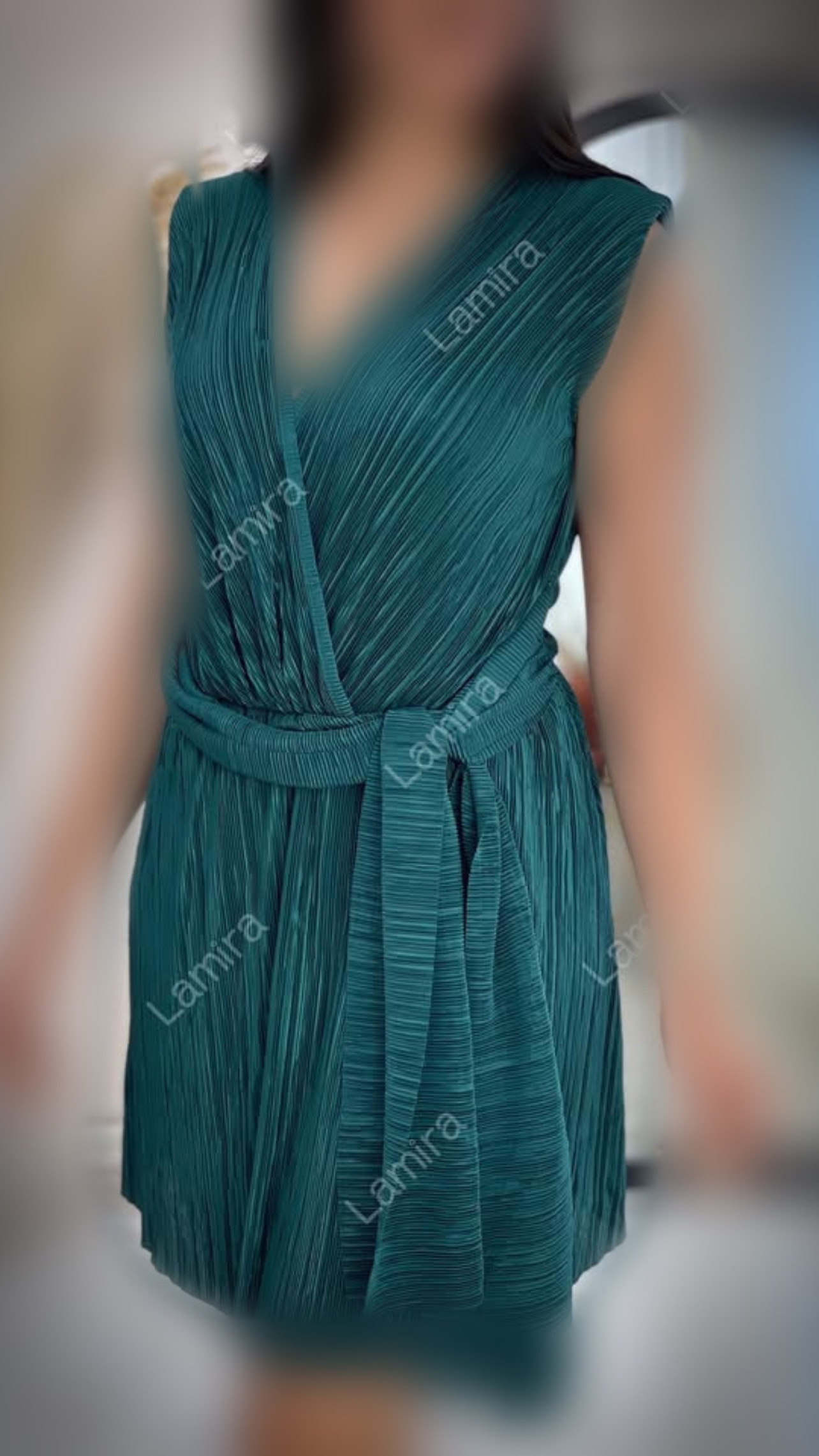 پیراهن عروسکی ساتن پلیسه