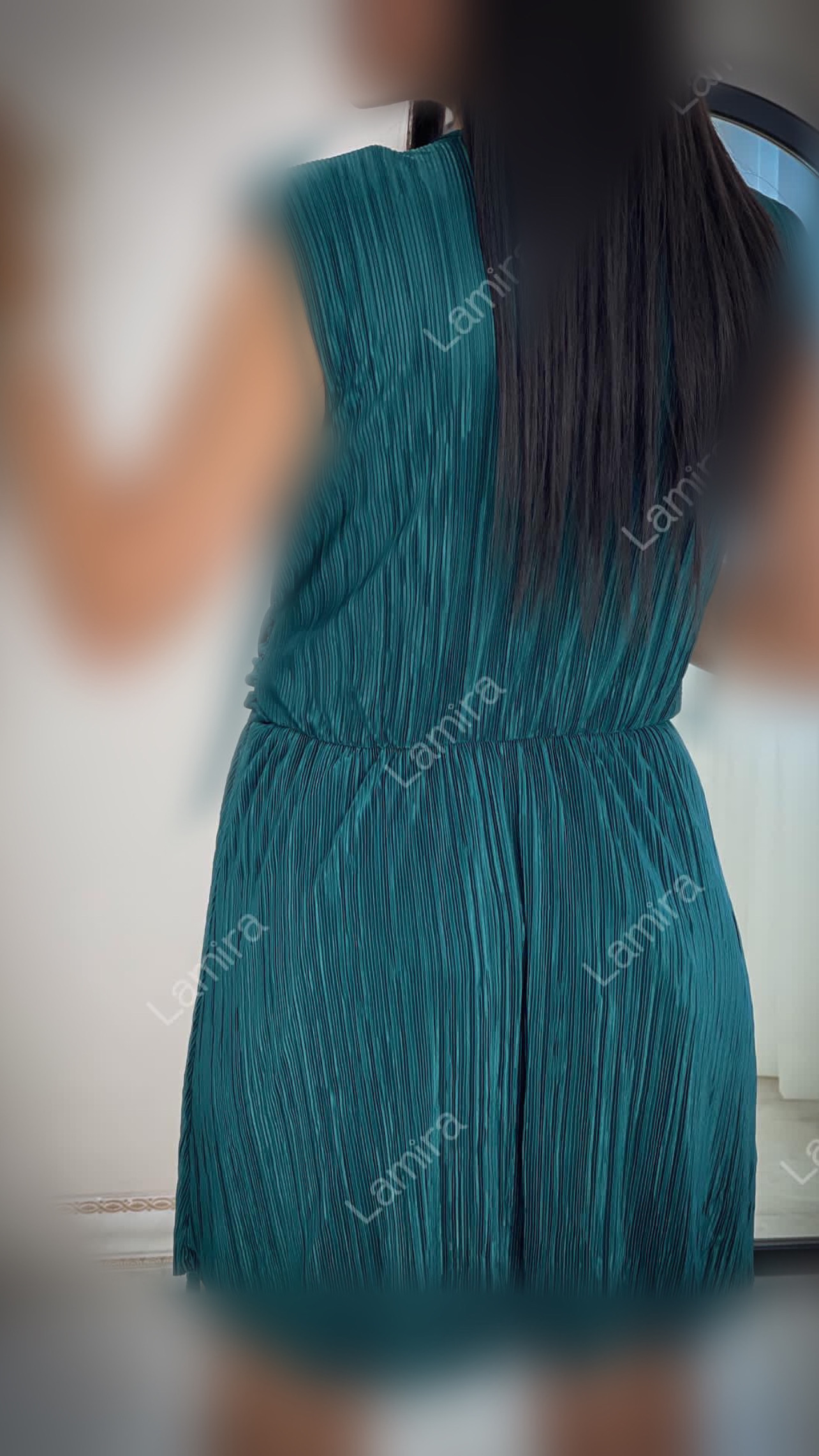 پیراهن عروسکی ساتن پلیسه