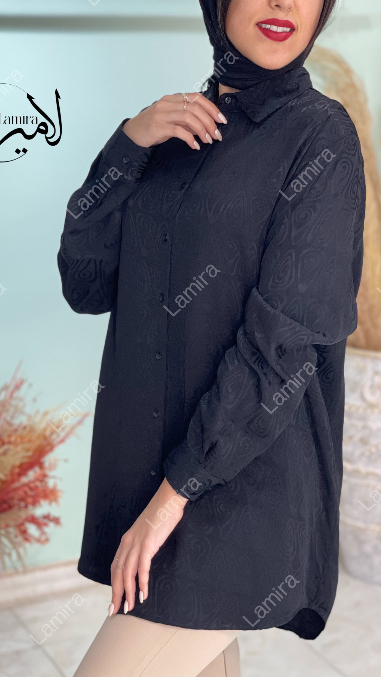شومیز ساتن سیلک طرح سارن