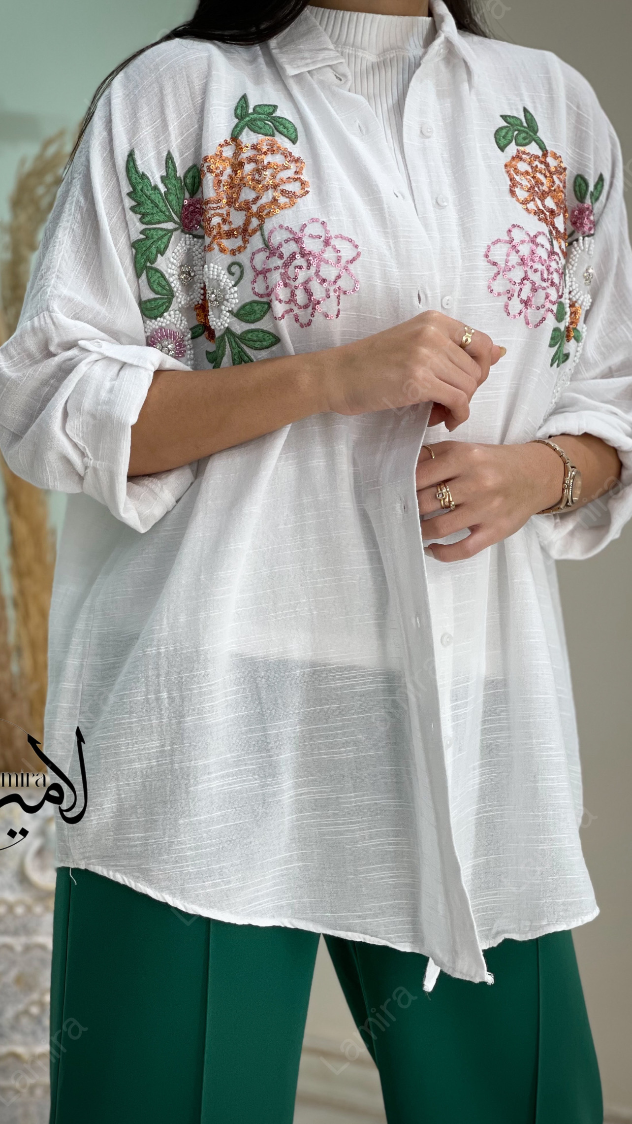 شومیز مانتویی مجلسی طرح آنا