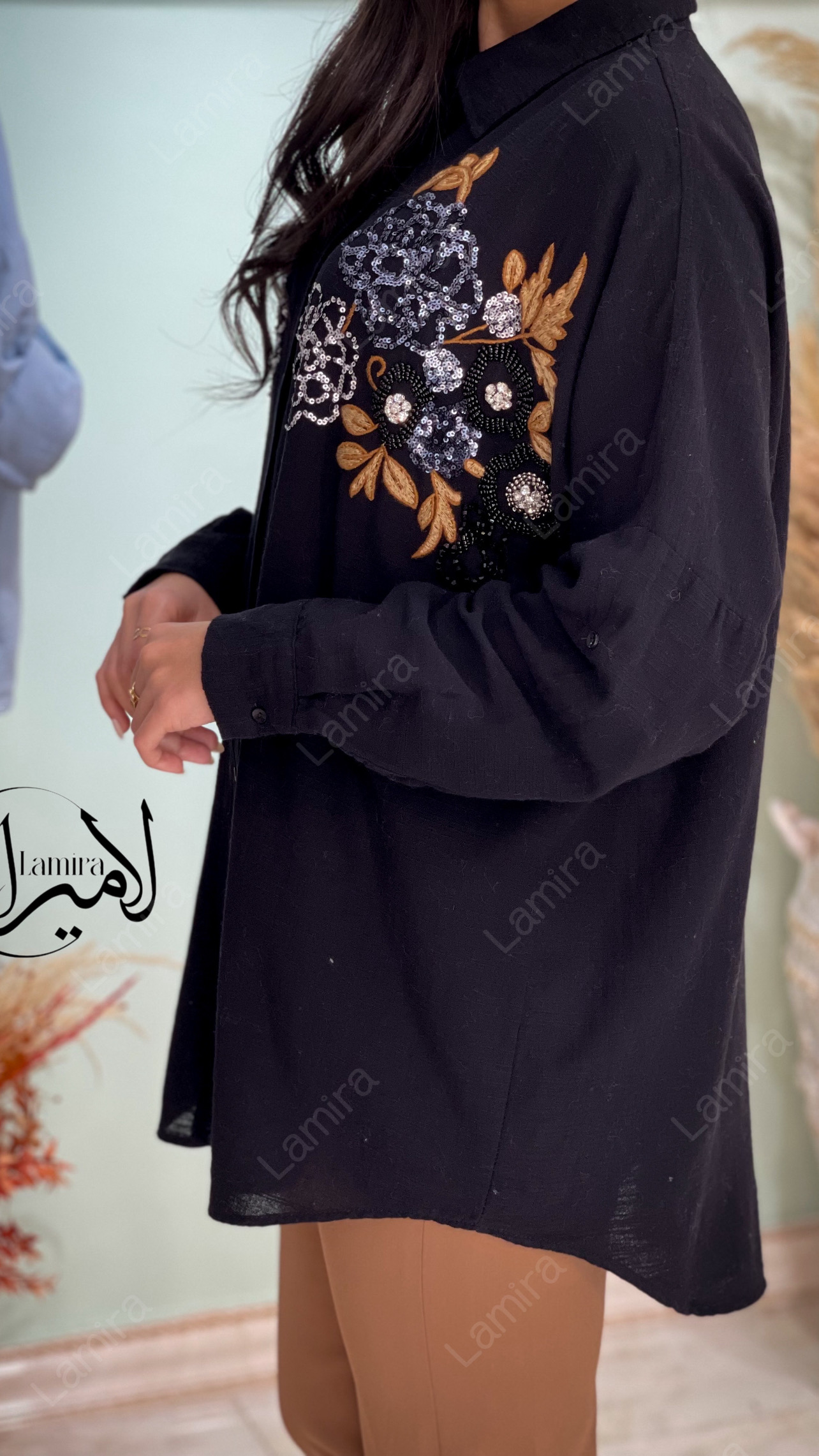 شومیز مانتویی مجلسی طرح آنا