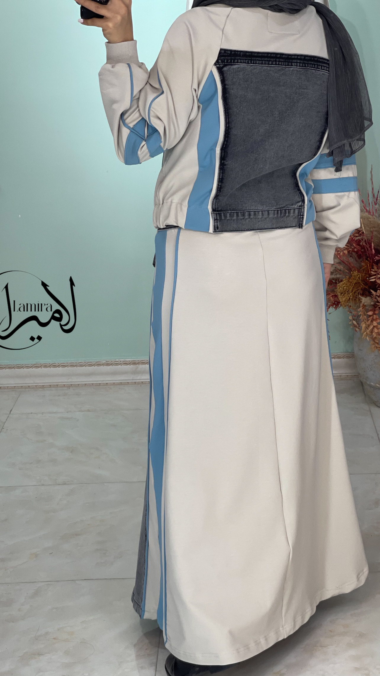 ست بامبر و دامن